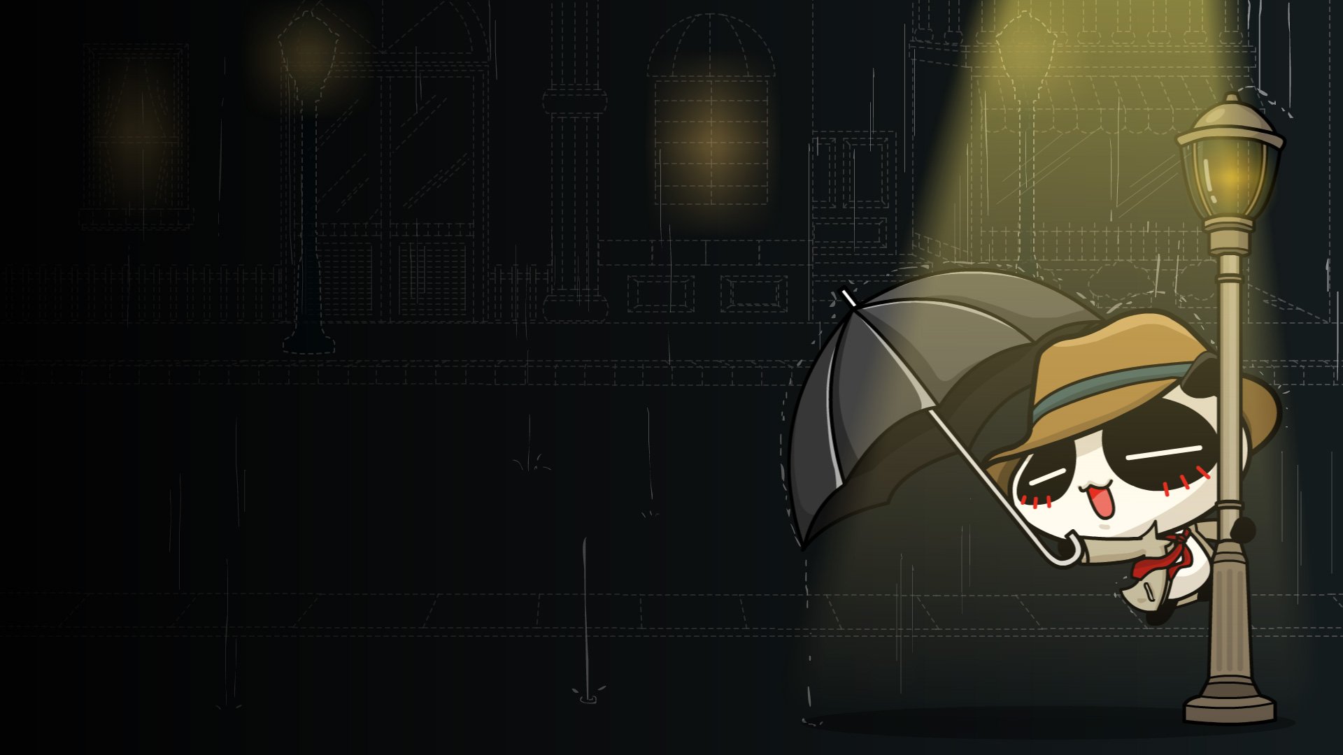 动漫,卡通,插画,nonopanda,林无知,夜晚,儿童桌面专用