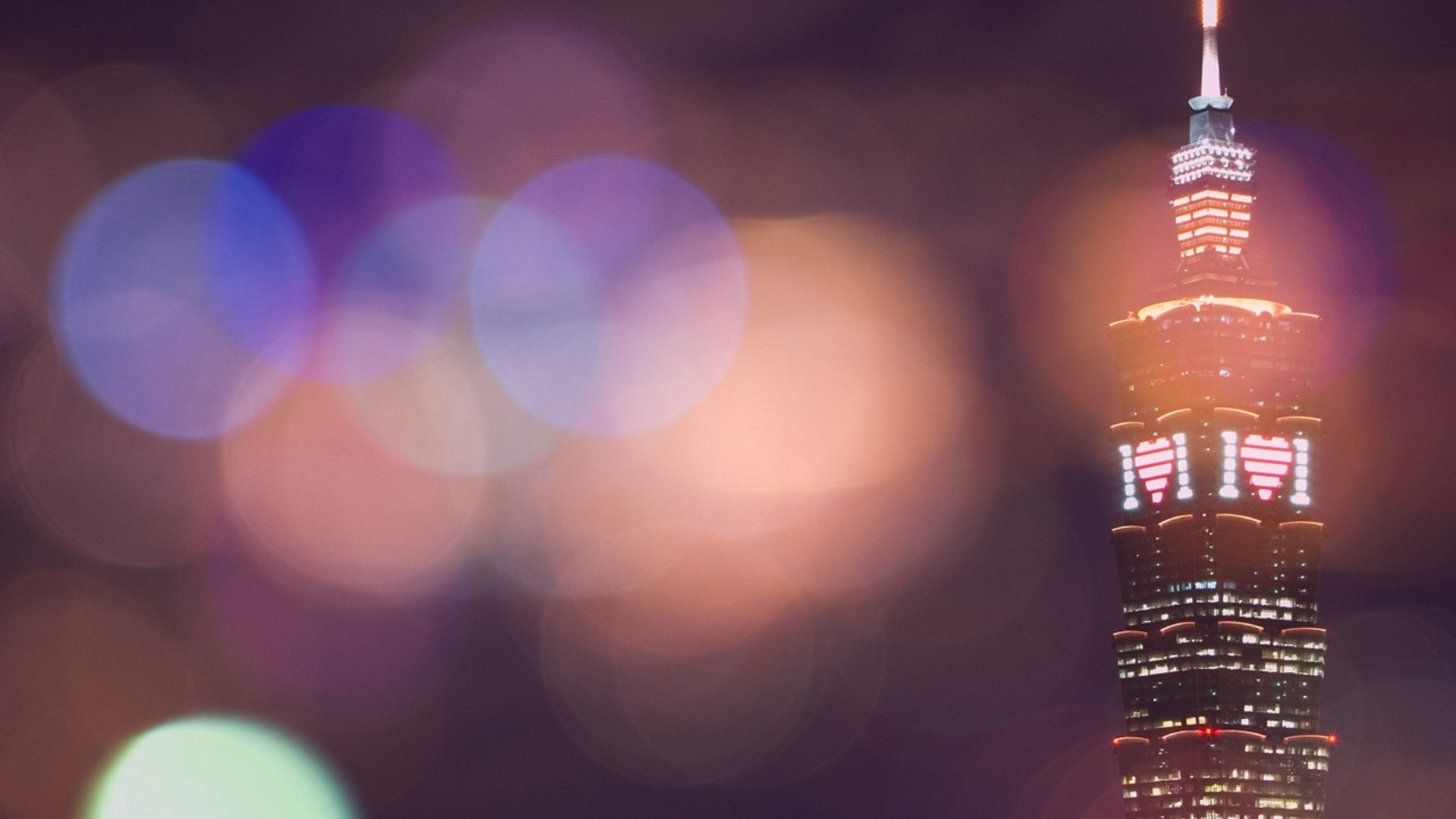 爱情美图,唯美温馨,台北101大厦,浪漫