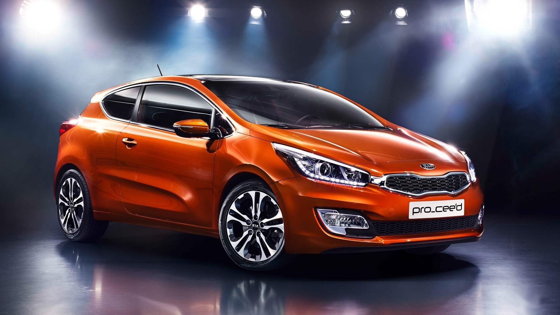 汽车,轿车,起亚,橙色,pro,ceed,儿童桌面专用