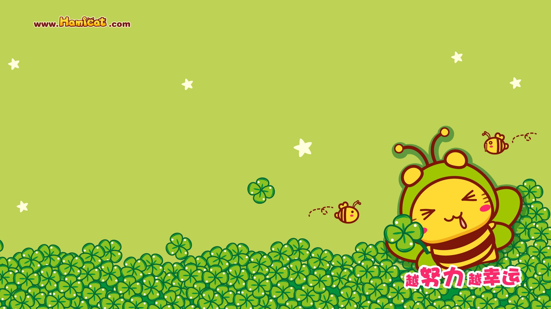 动漫,卡通,插画,手绘,Hamicat,励志,哈米猫,儿童桌面专用