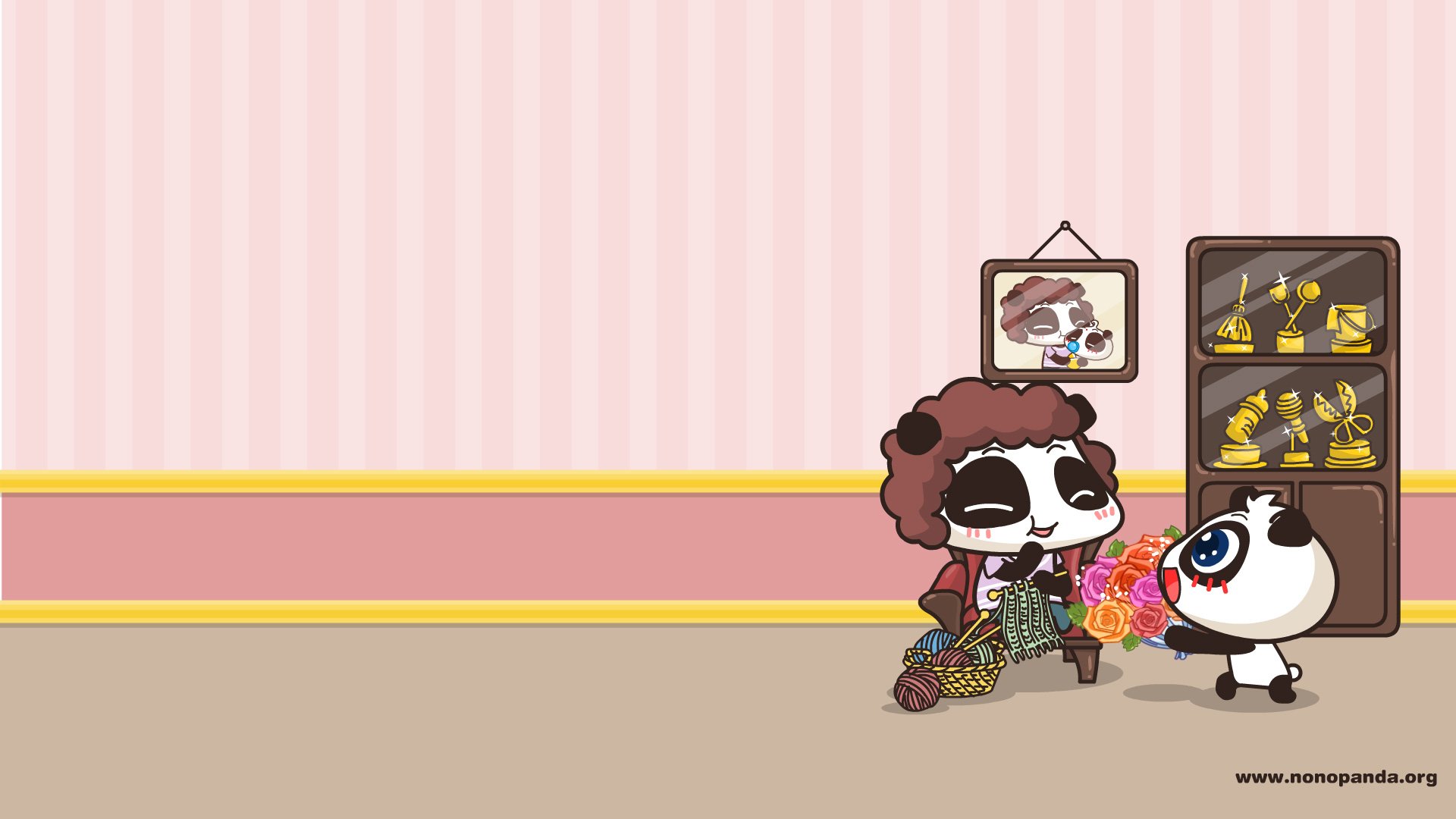 动漫,卡通,插画,nonopanda,妇女节,林无知,儿童桌面专用