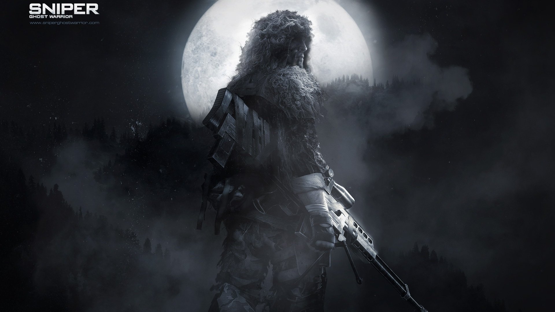 游戏,角色,插画,狙击手,幽灵战士