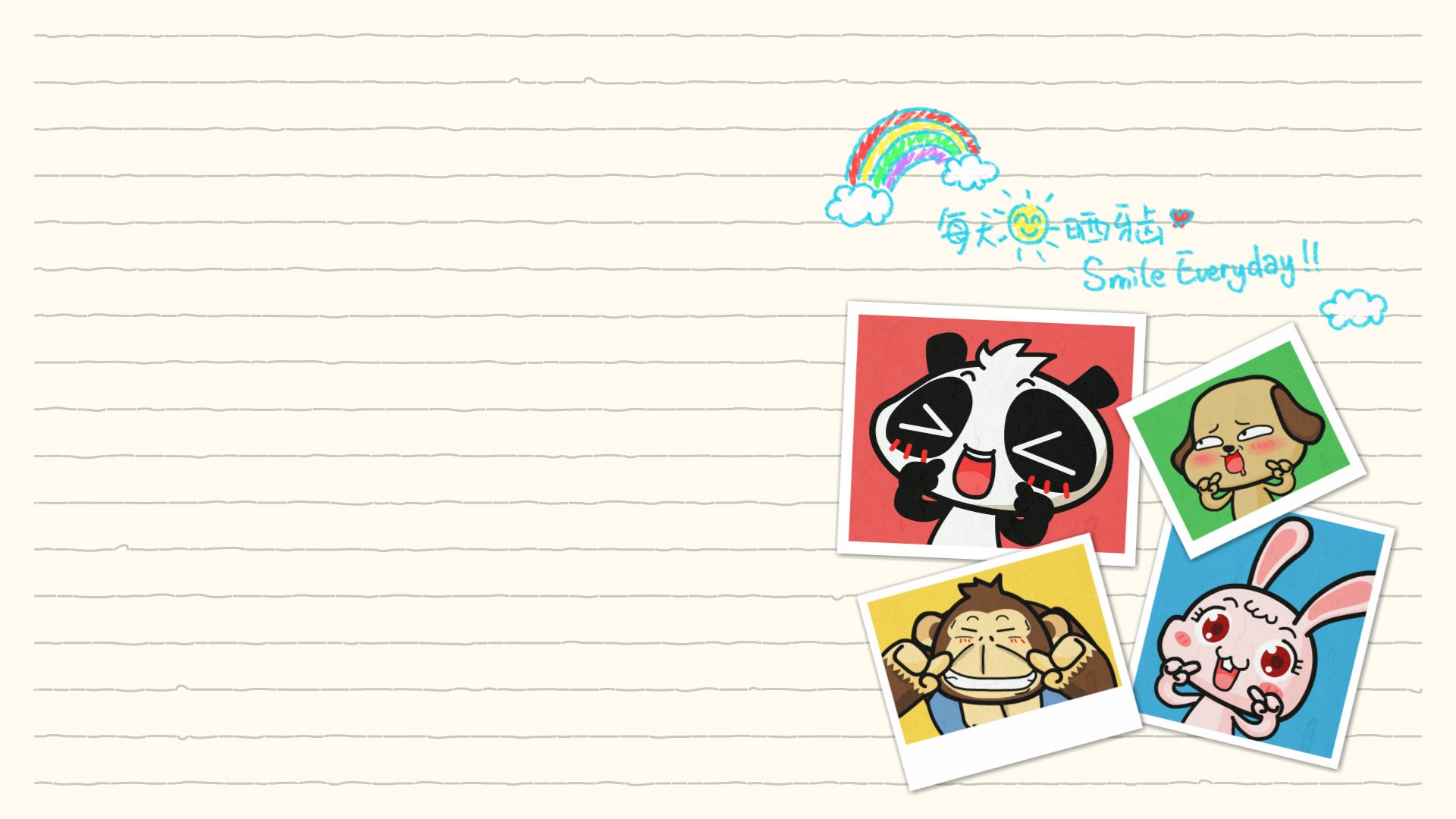 动漫,卡通,插画,nonopanda,开心,林无知,儿童桌面专用