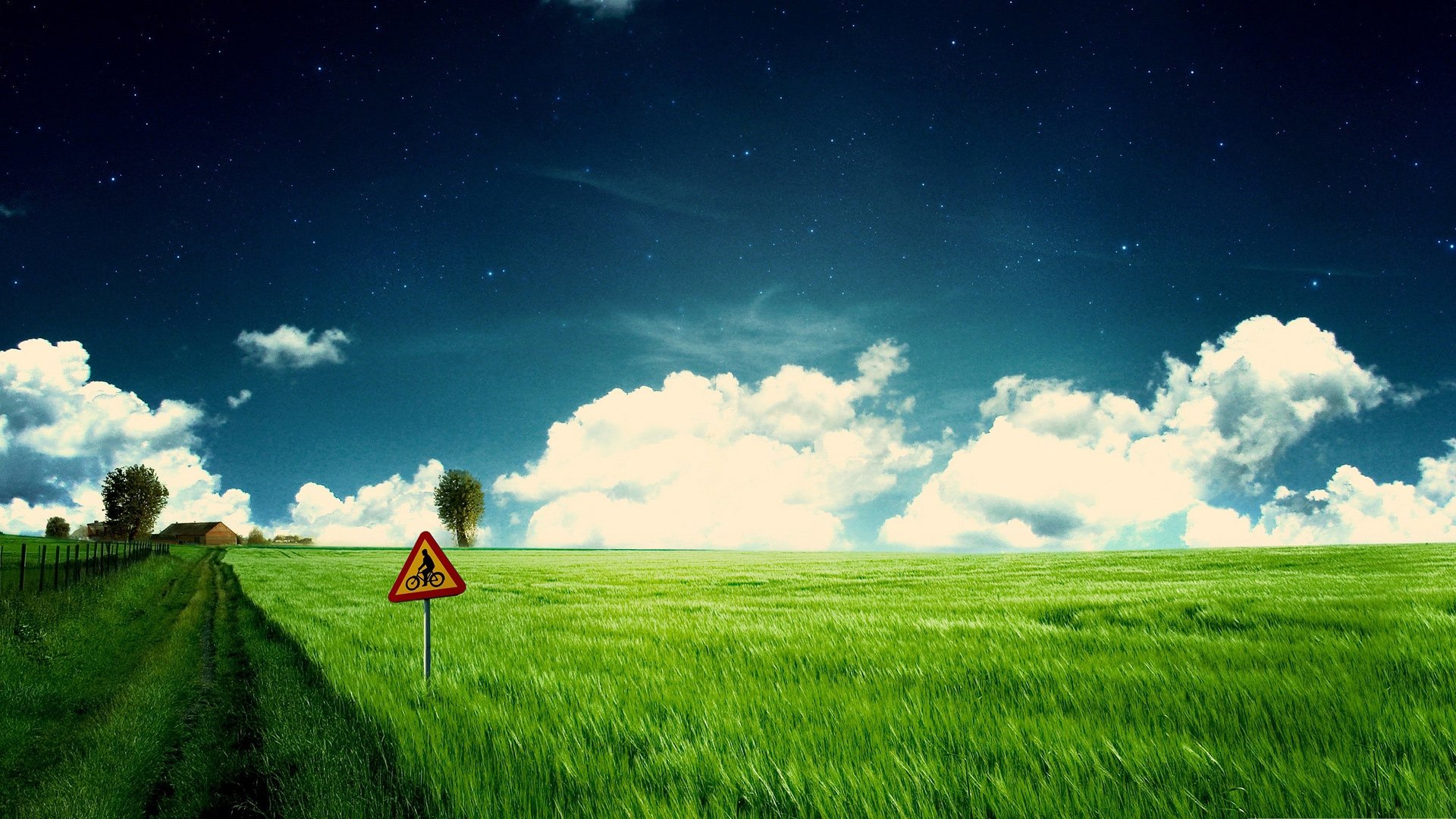 风景,蓝天白云,儿童桌面专用