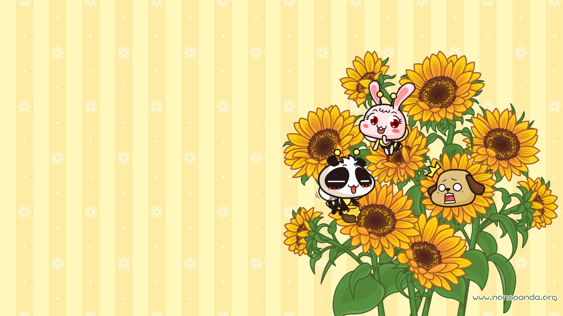 动漫,卡通,插画,手绘,nonopanda,林无知,向日葵,儿童桌面专用