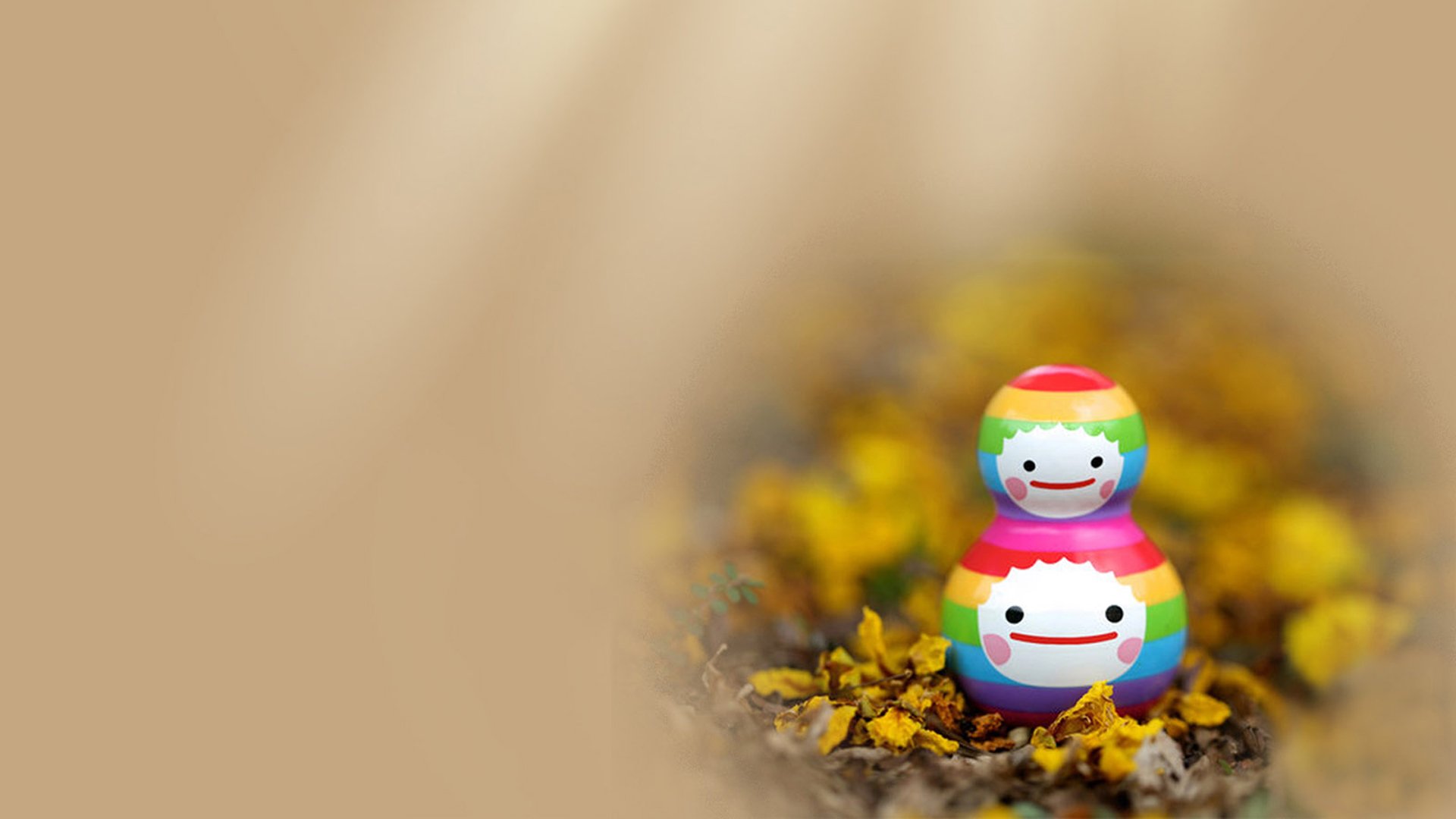 小清新,温馨一刻,娃娃,儿童桌面专用