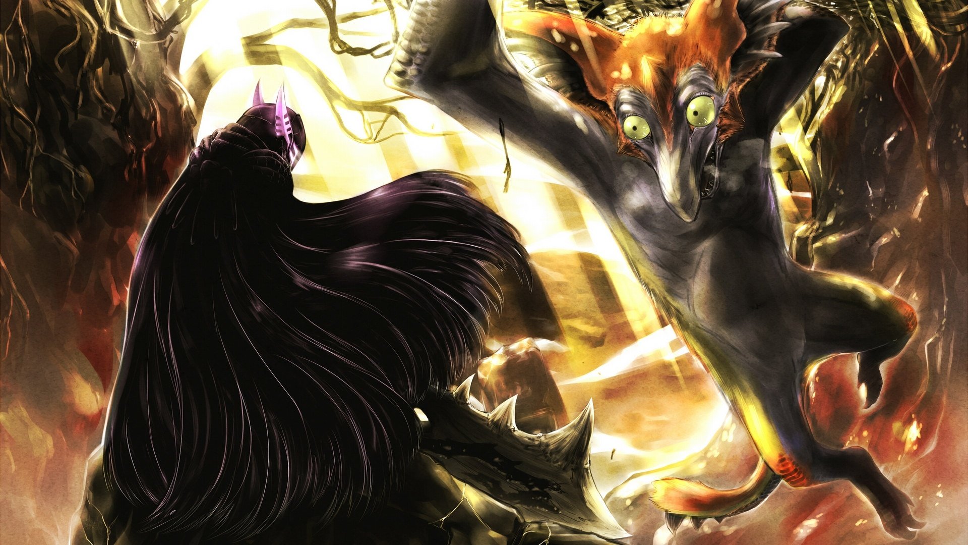 游戏,场景,插画,怪物猎人