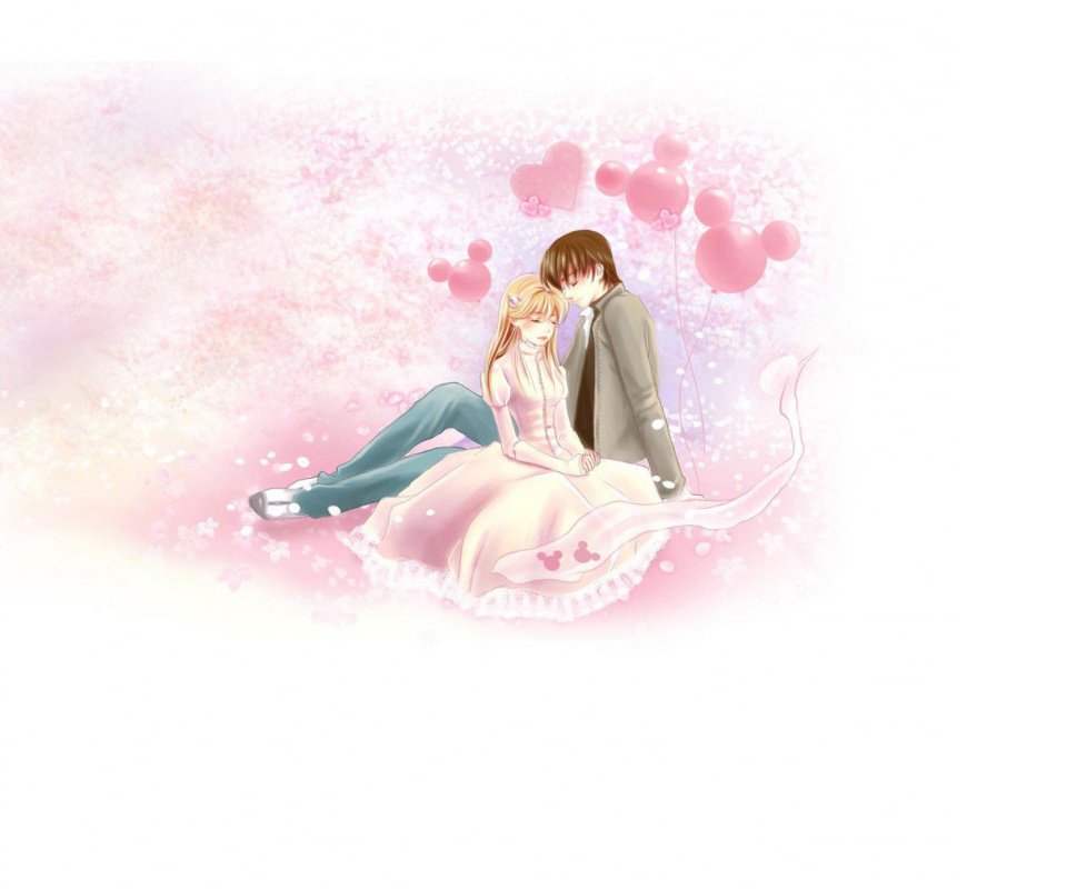 爱情,浪漫手绘,情侣,甜蜜,温馨,浪漫