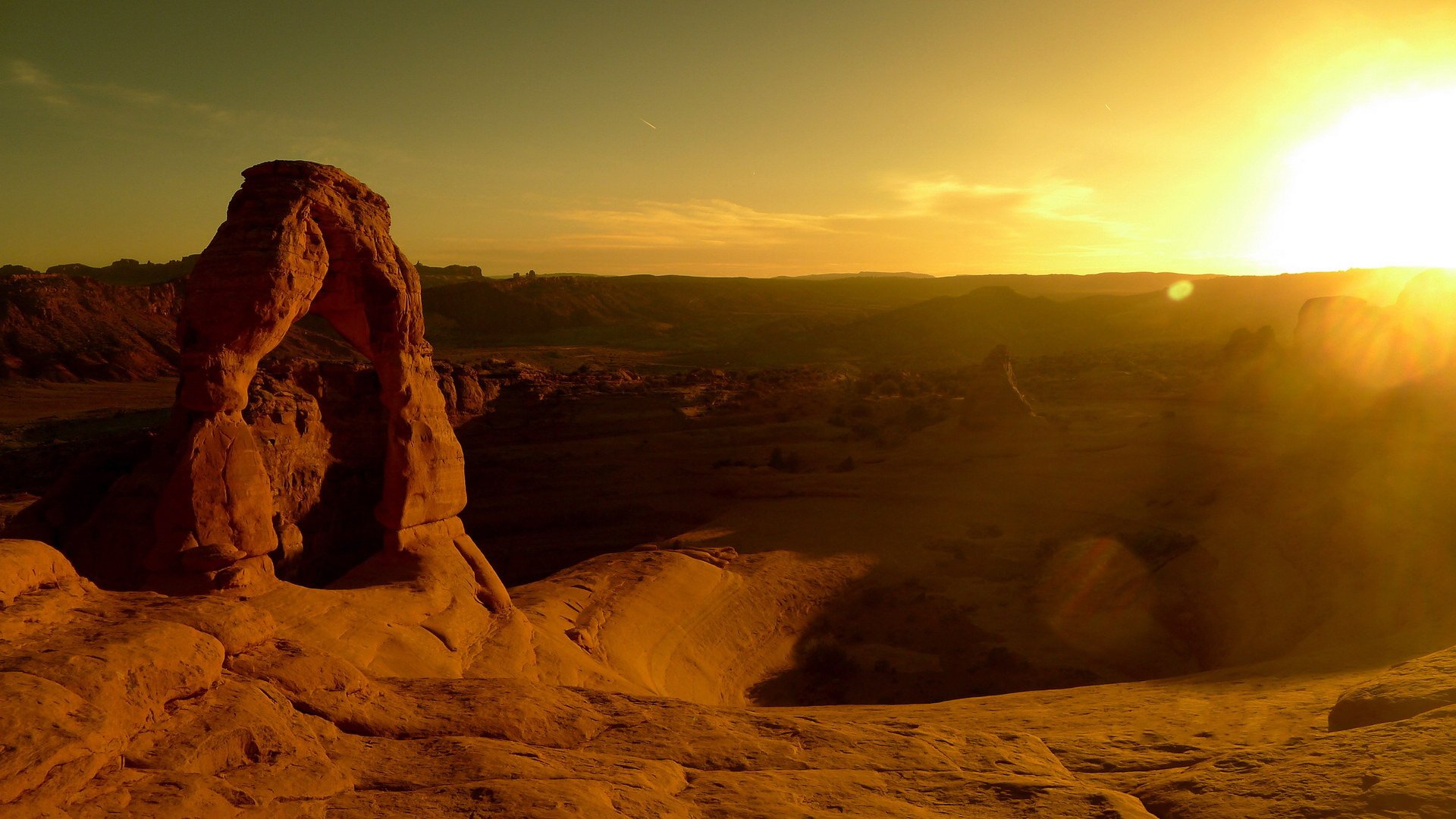 风景,落日余晖,儿童桌面专用