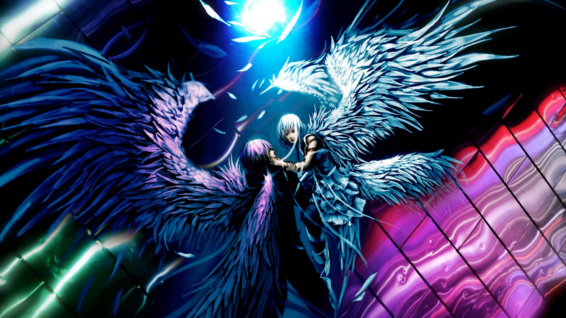 动漫,卡通,天使,奇幻,炫彩