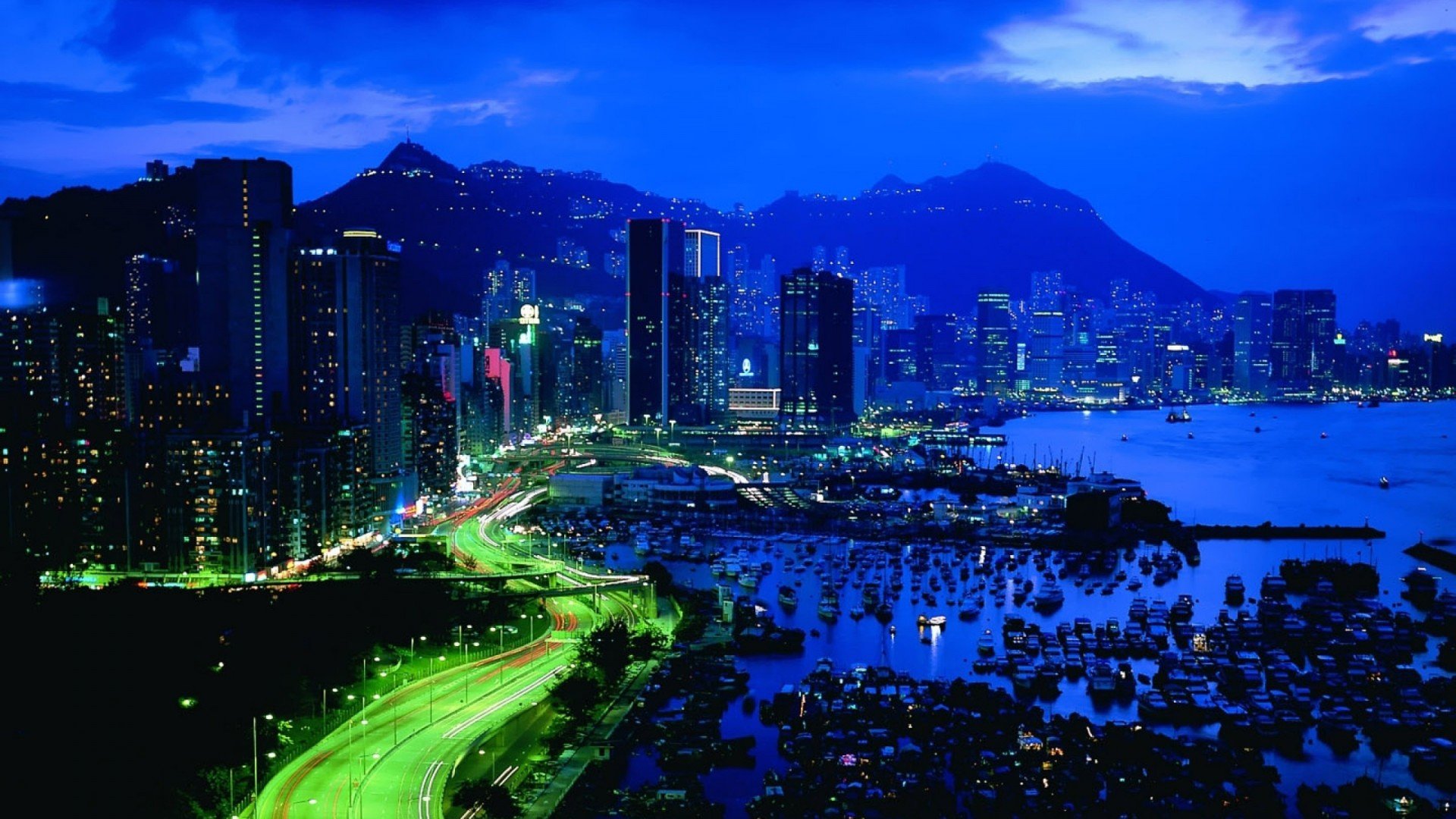 风景,城市夜景,儿童桌面专用