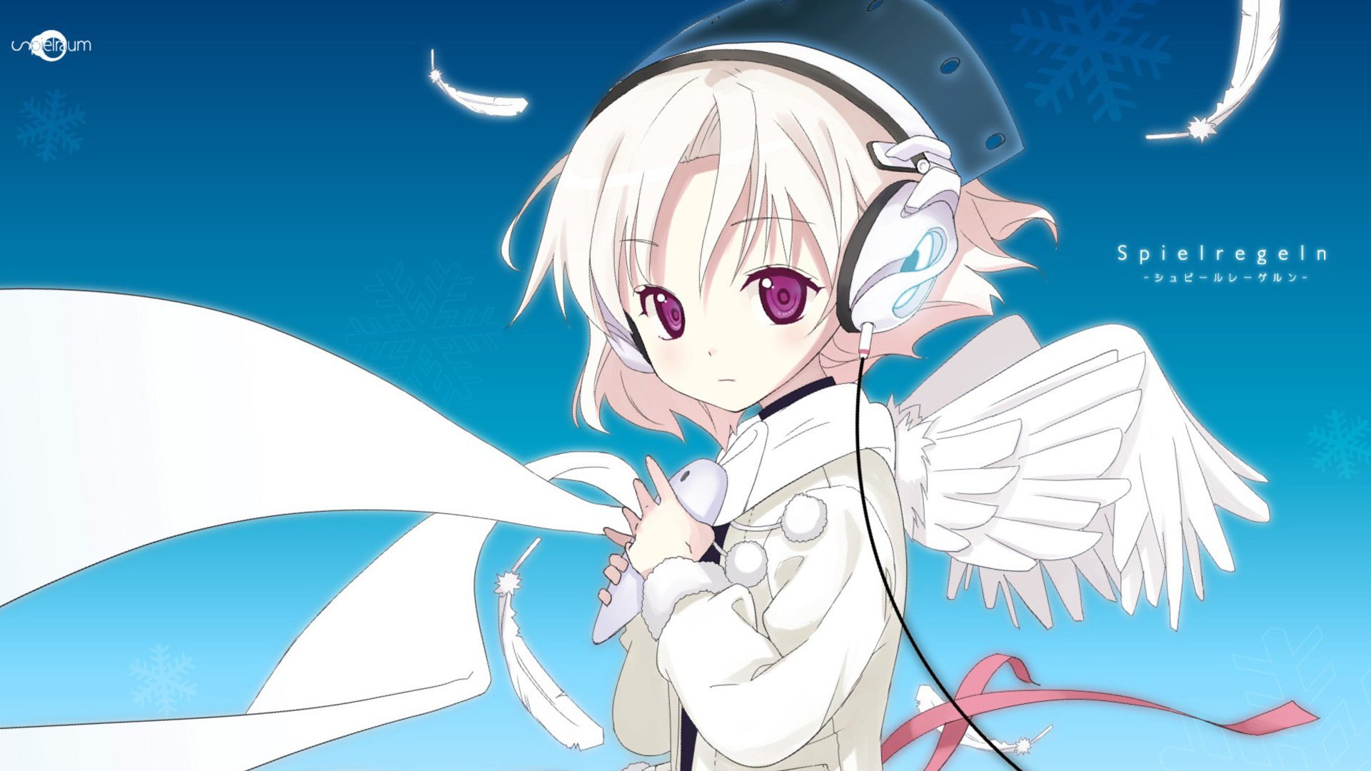 动漫,耳机,少女,插画,儿童桌面专用