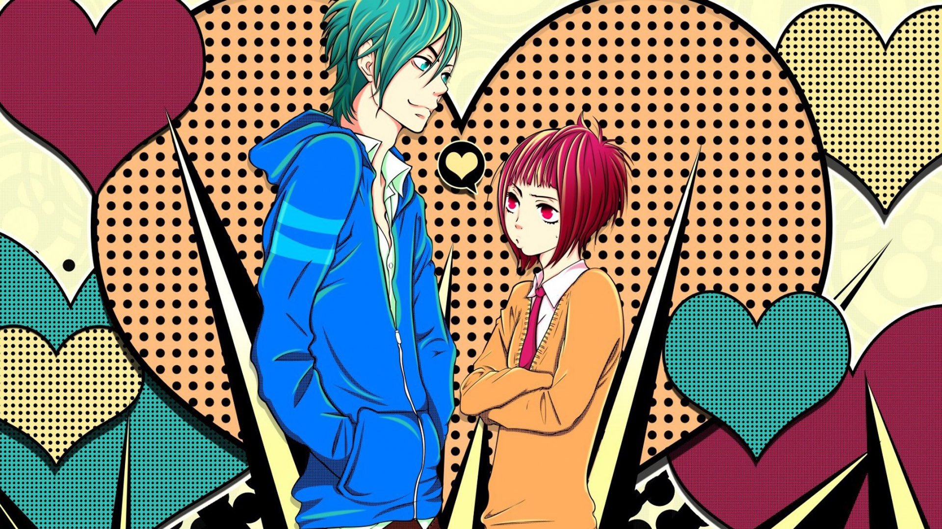 爱情,浪漫手绘,情侣,浪漫,甜蜜