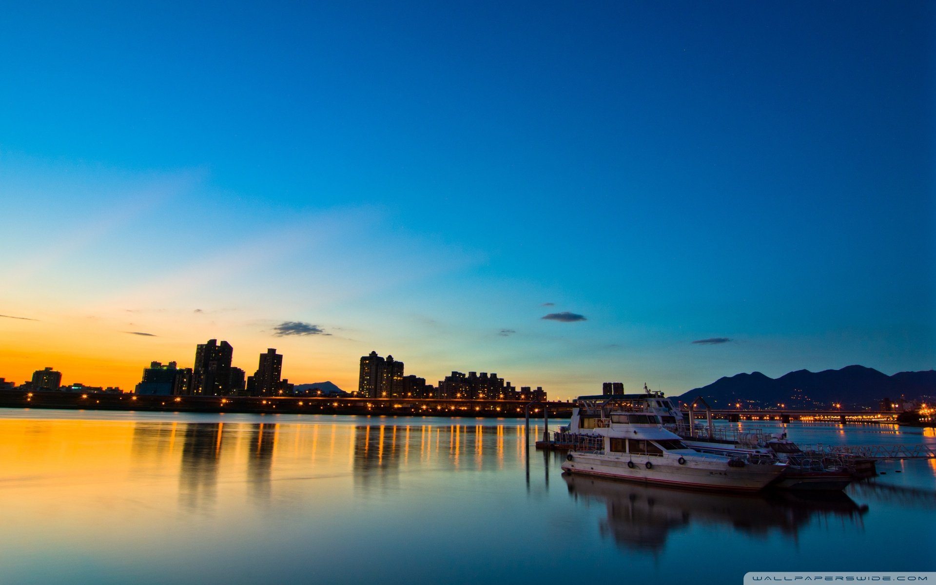 风景,落日余晖,儿童桌面专用