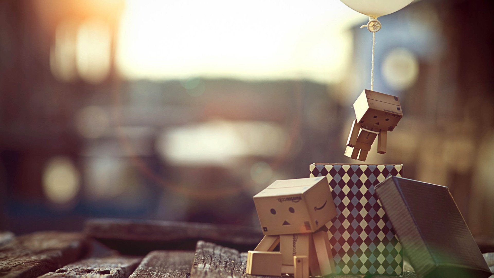 小清新,静物写真,温馨一刻,纸盒人,儿童桌面专用