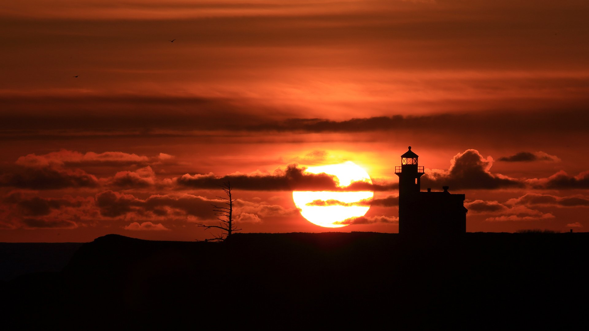 风景,落日余晖,儿童桌面专用