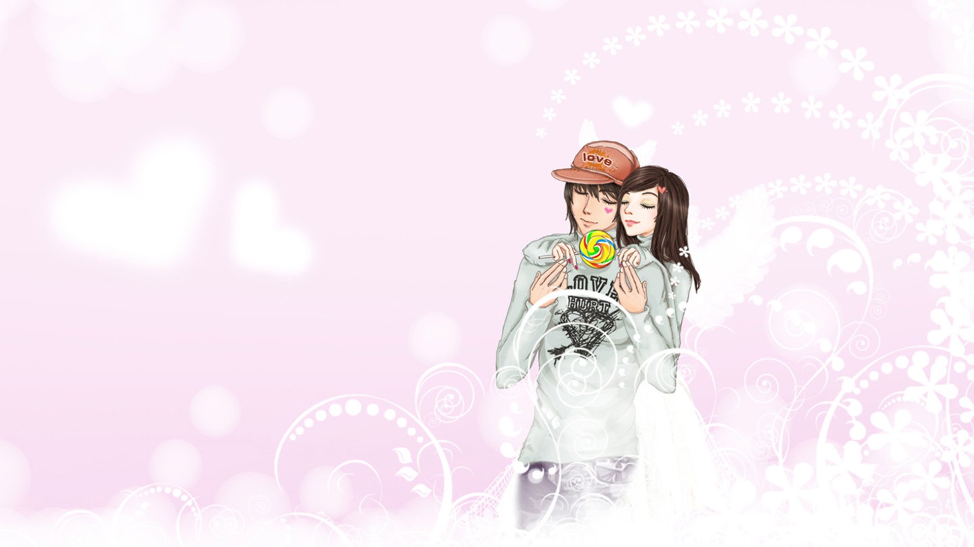 爱情,浪漫手绘,情侣,甜蜜,温馨,浪漫