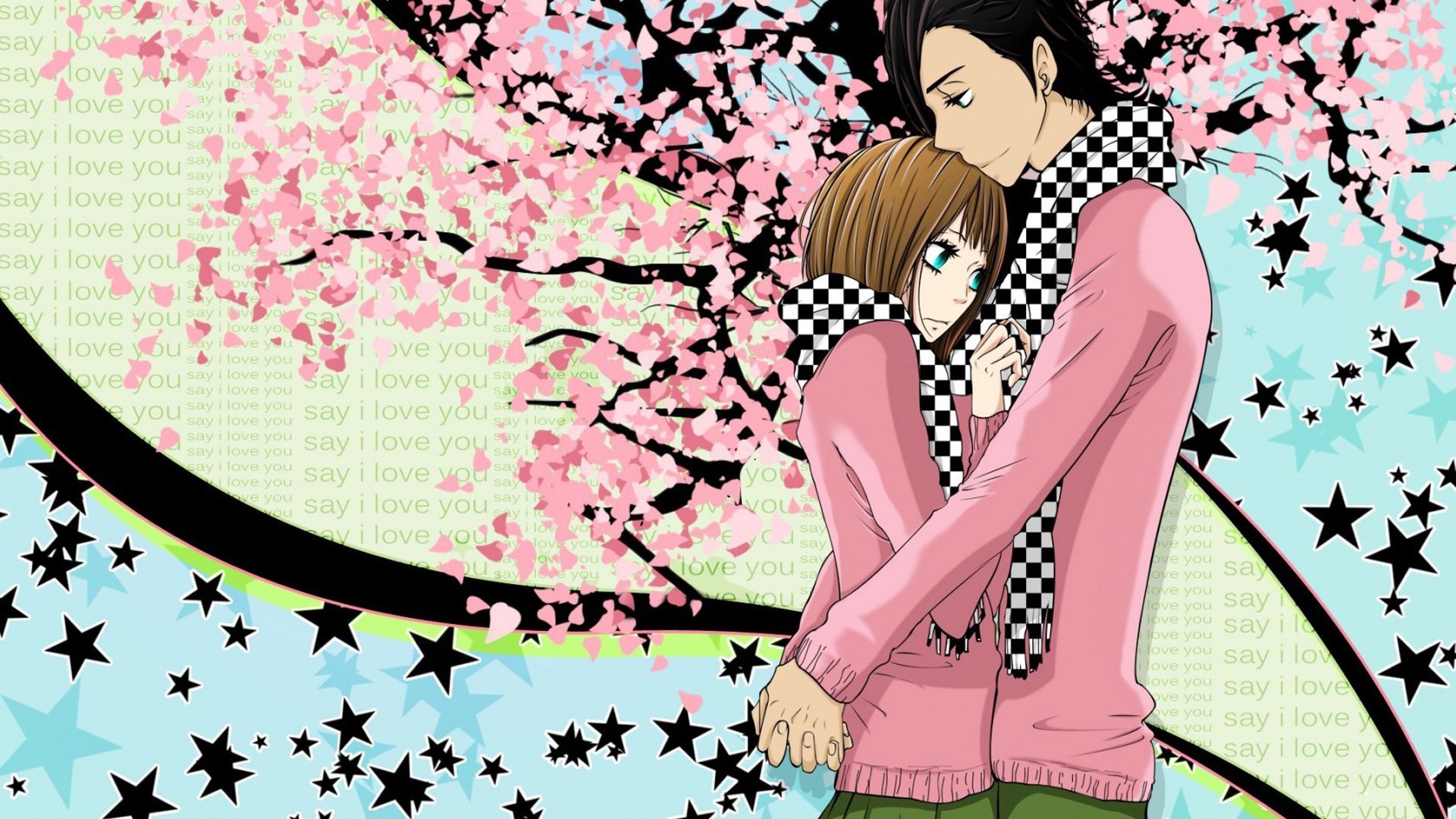 爱情,浪漫手绘,情侣,浪漫,甜蜜