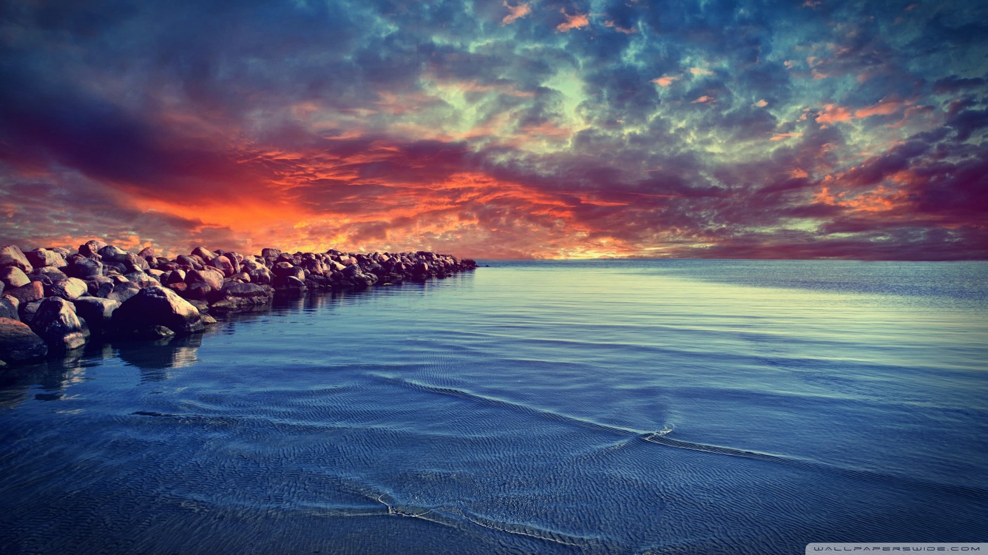 风景,落日余晖,儿童桌面专用