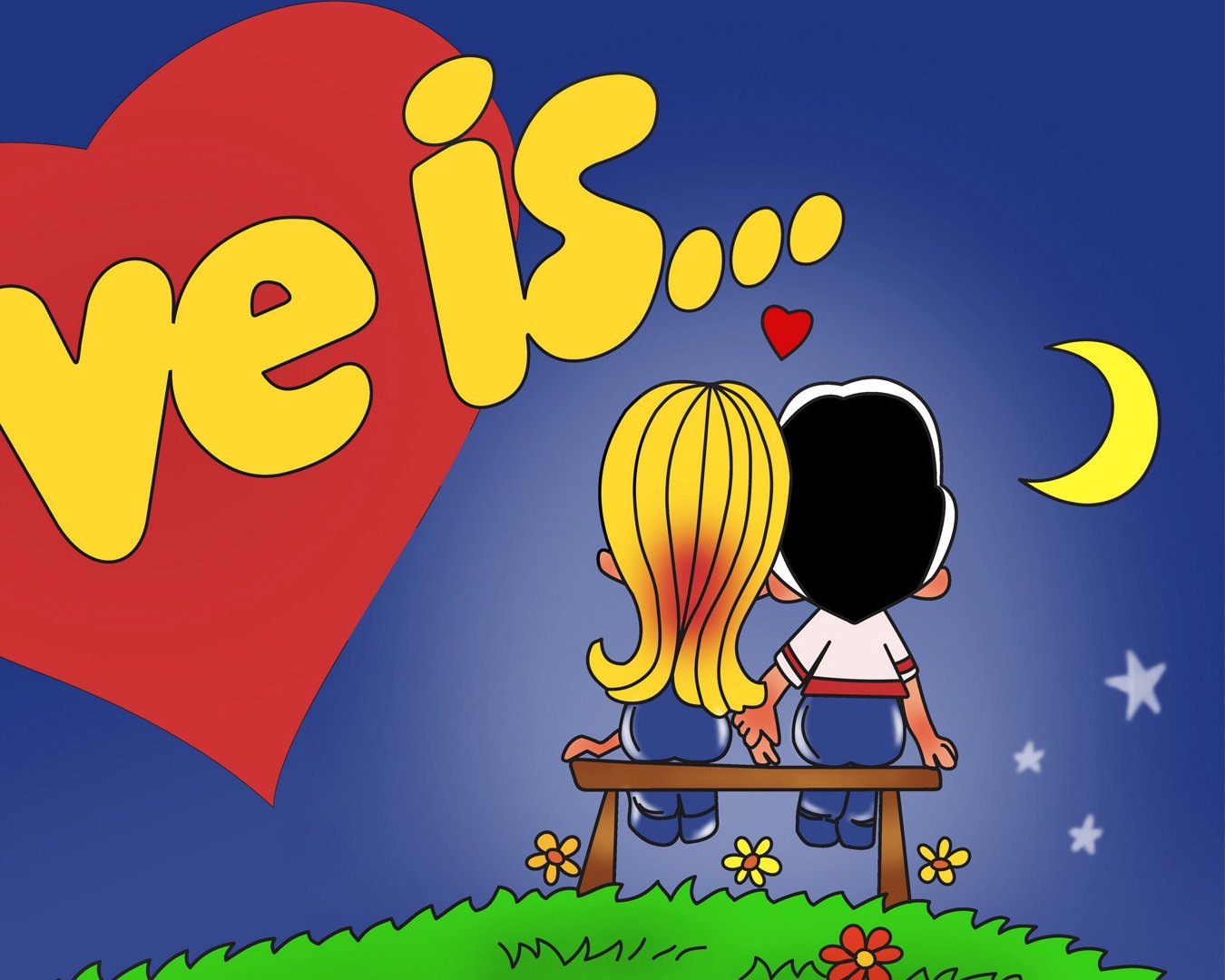 爱情,浪漫手绘,情侣,甜蜜,温馨