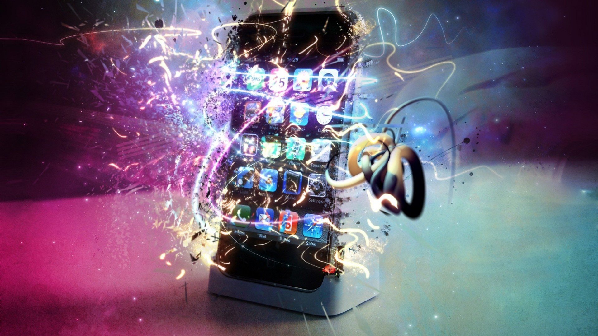 炫酷,设计,创意,炫彩,iphone,儿童桌面专用