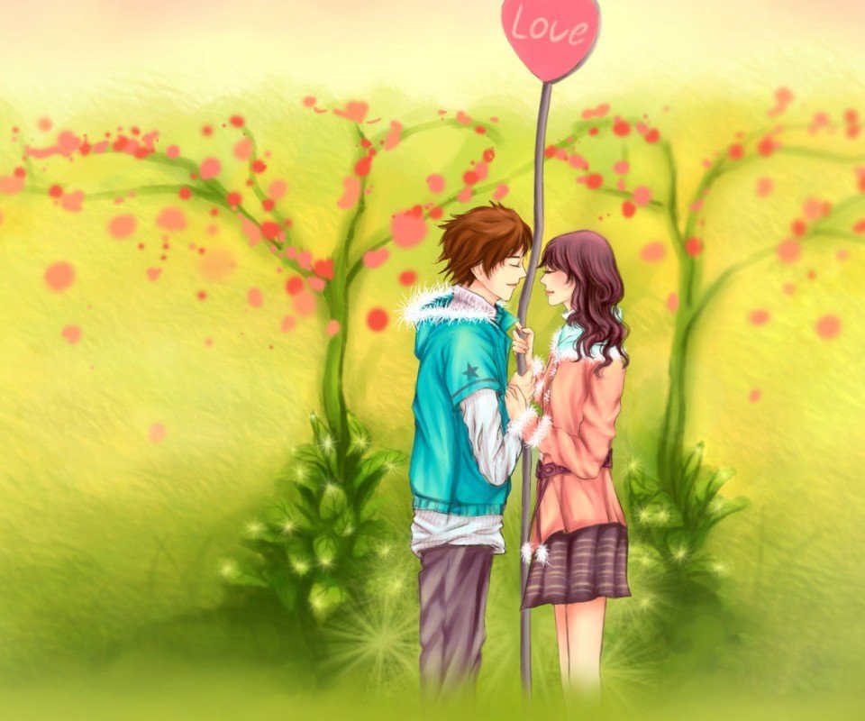 爱情,浪漫手绘,温馨,甜蜜,情侣,浪漫