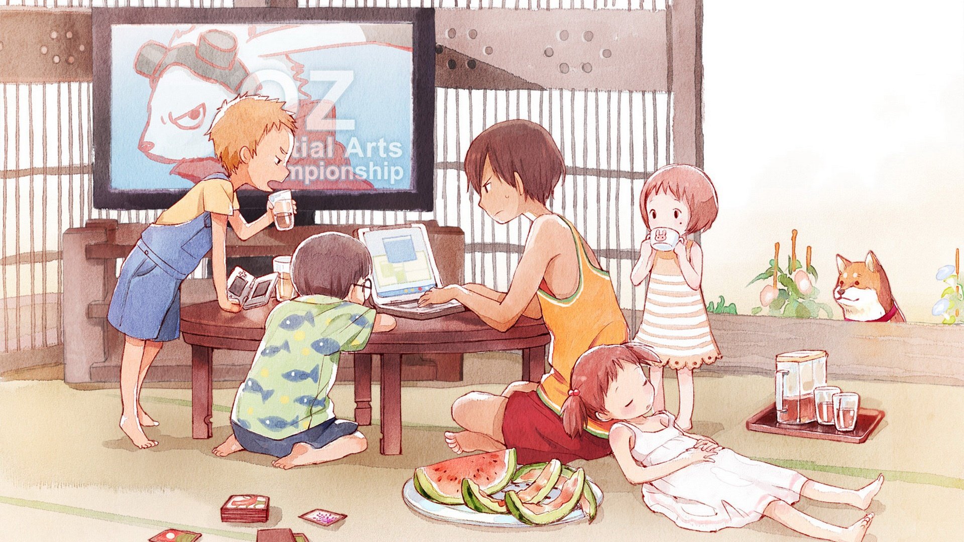 动漫,卡通,CG,夏日大作战,儿童桌面专用