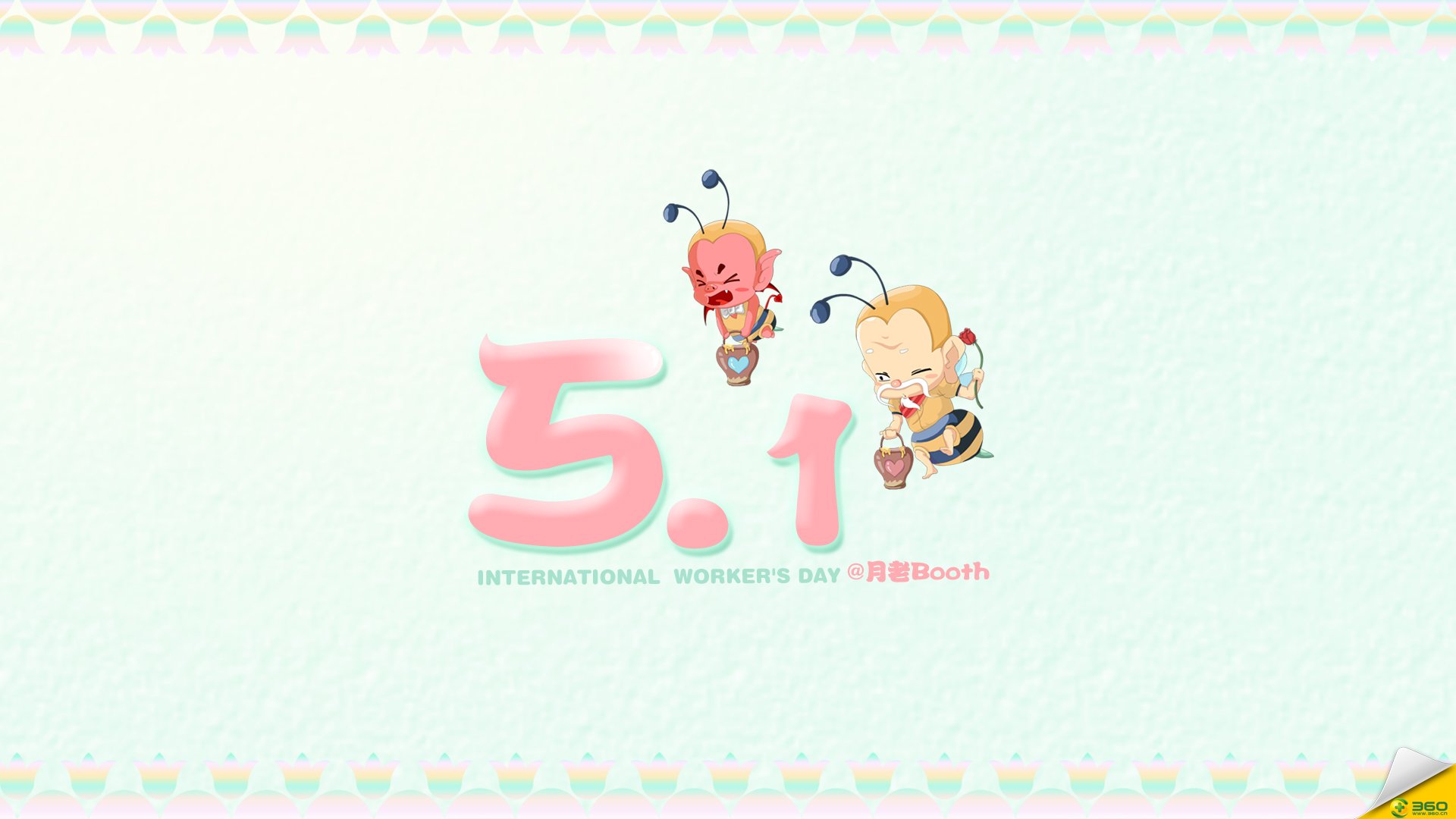 动漫,卡通,月老,坤奇动漫,独家首发,五一,劳动节,儿童桌面专用