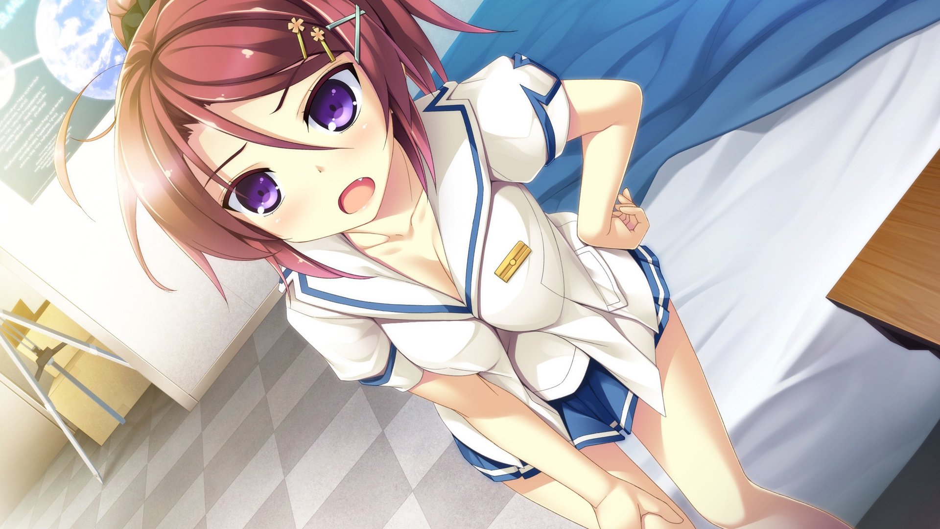 动漫,耳机,少女,插画