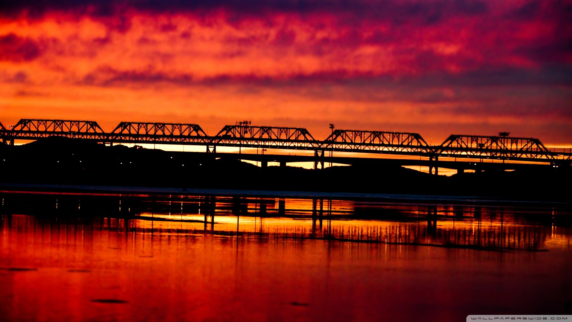 风景,落日余晖,儿童桌面专用