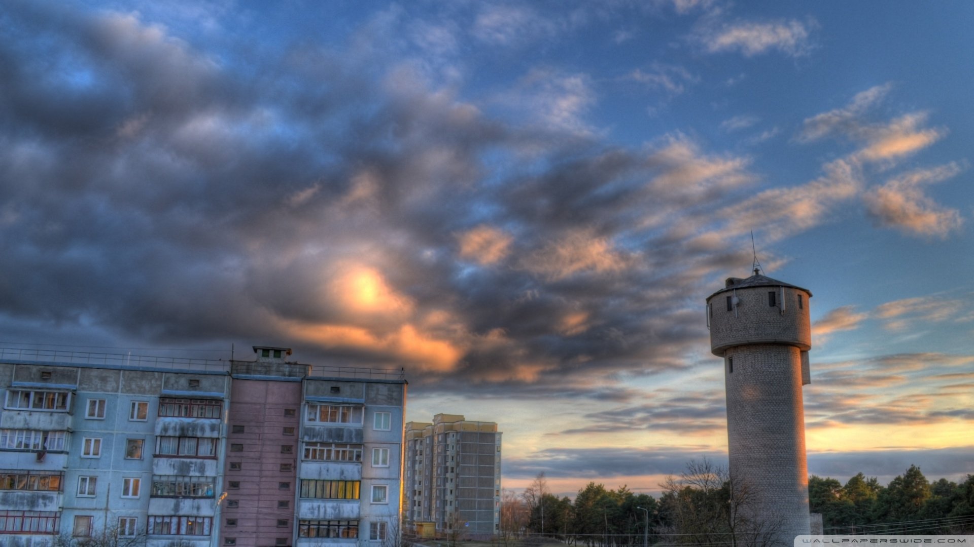 风景,落日余晖,儿童桌面专用