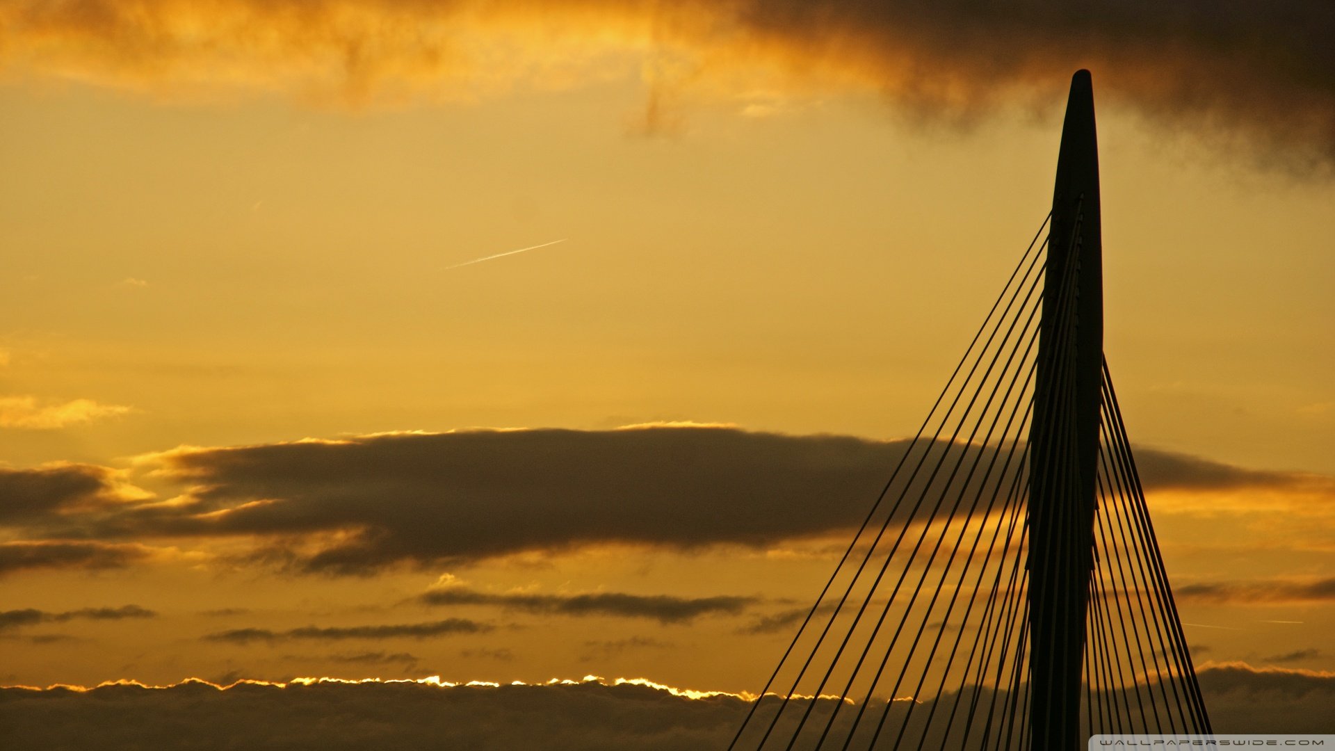 风景,落日余晖,儿童桌面专用