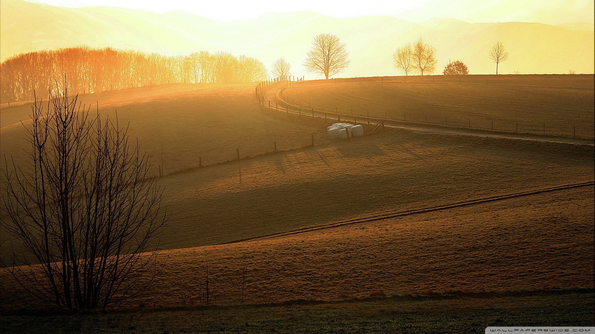 风景,落日余晖,儿童桌面专用