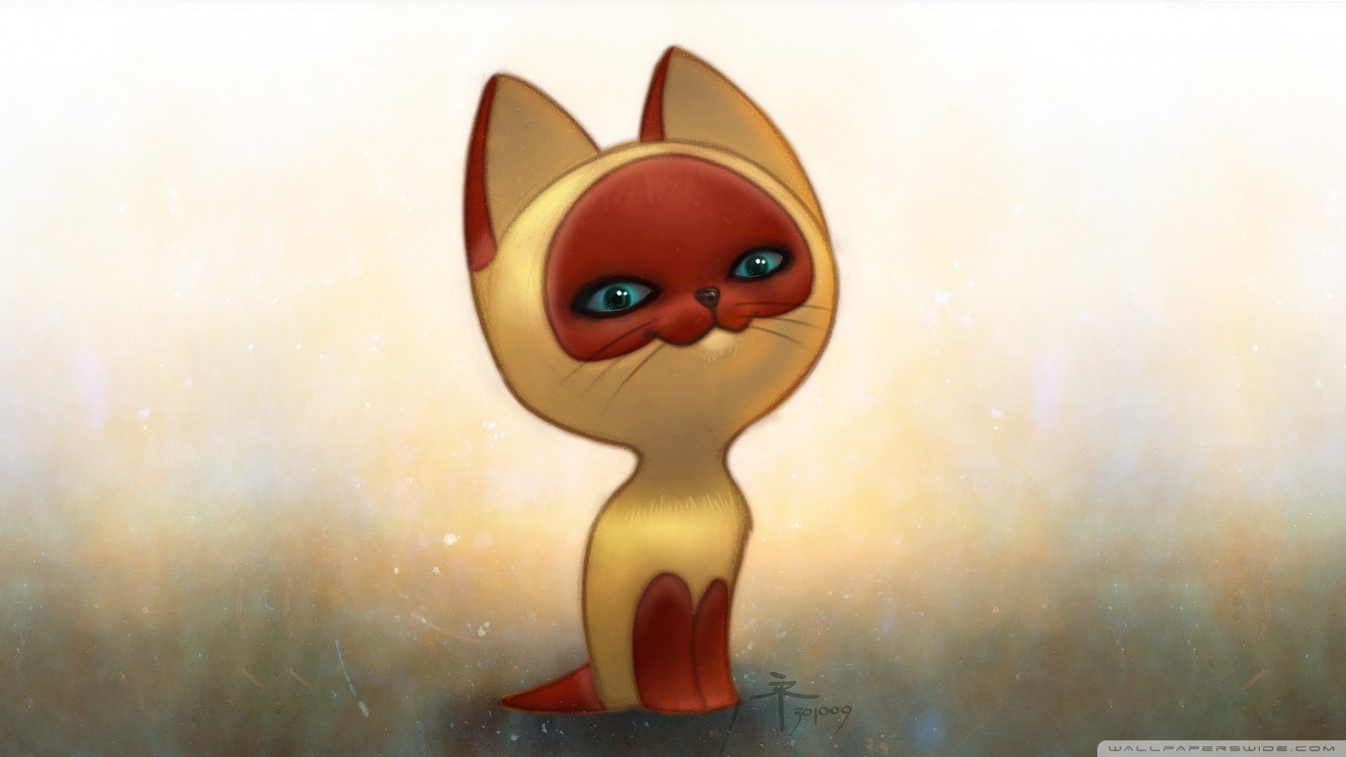 动漫,卡通,插画,手绘,喵星人,猫,儿童桌面专用