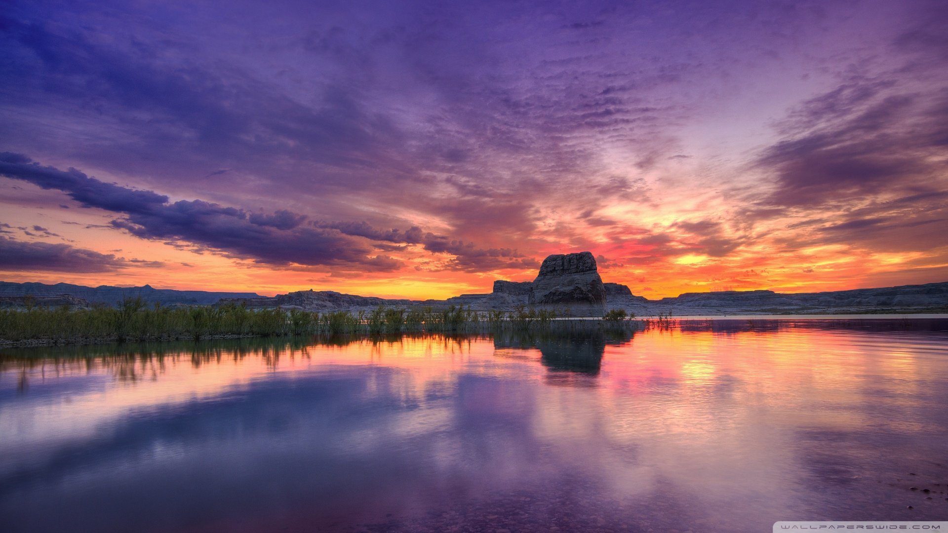 风景,落日余晖,儿童桌面专用