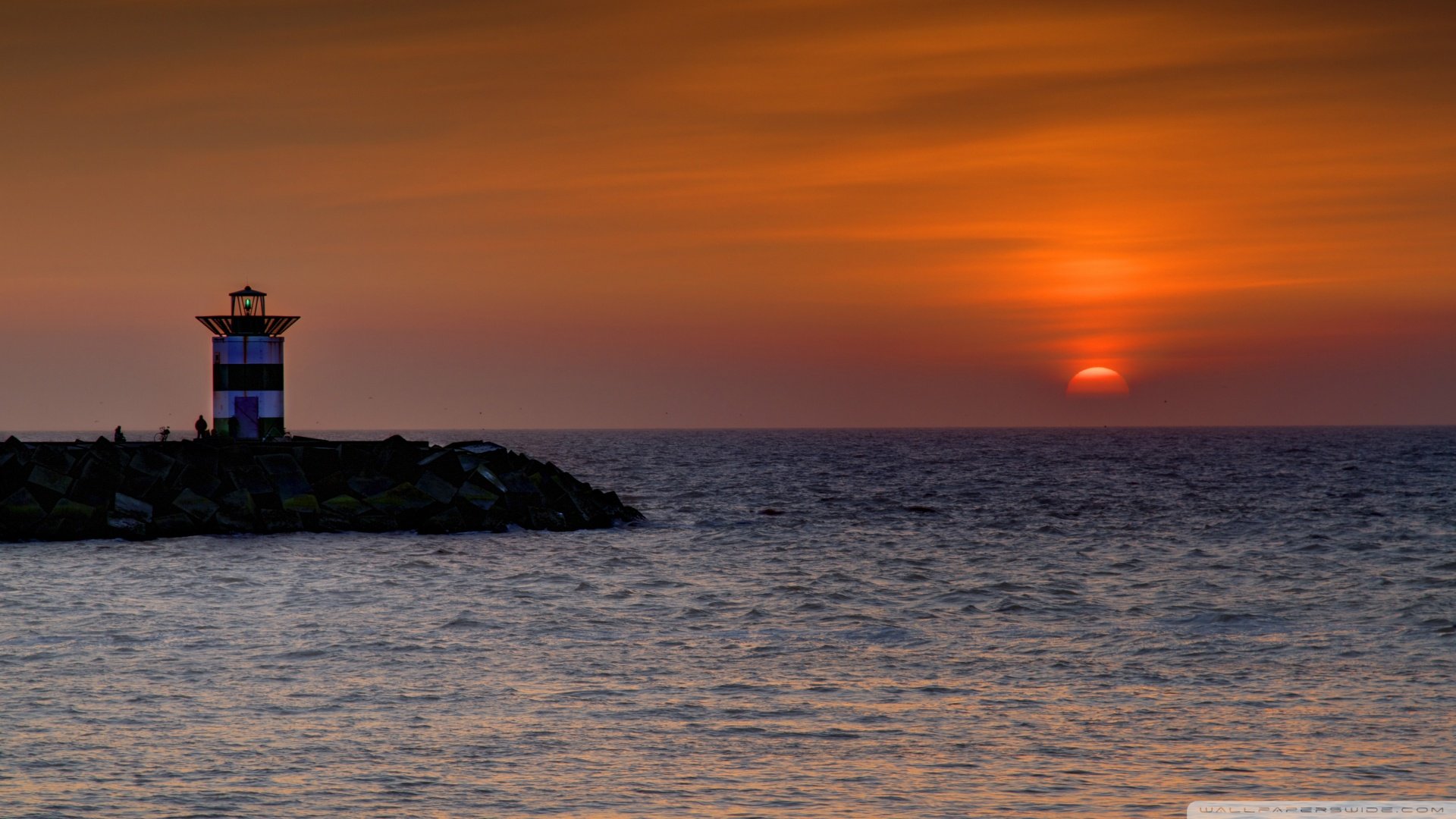 风景,落日余晖,儿童桌面专用
