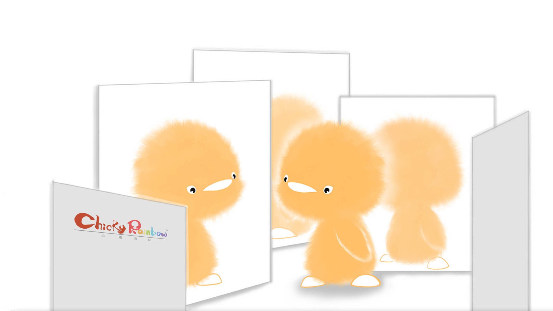 动漫,独家,小鸡彩虹,儿童桌面专用