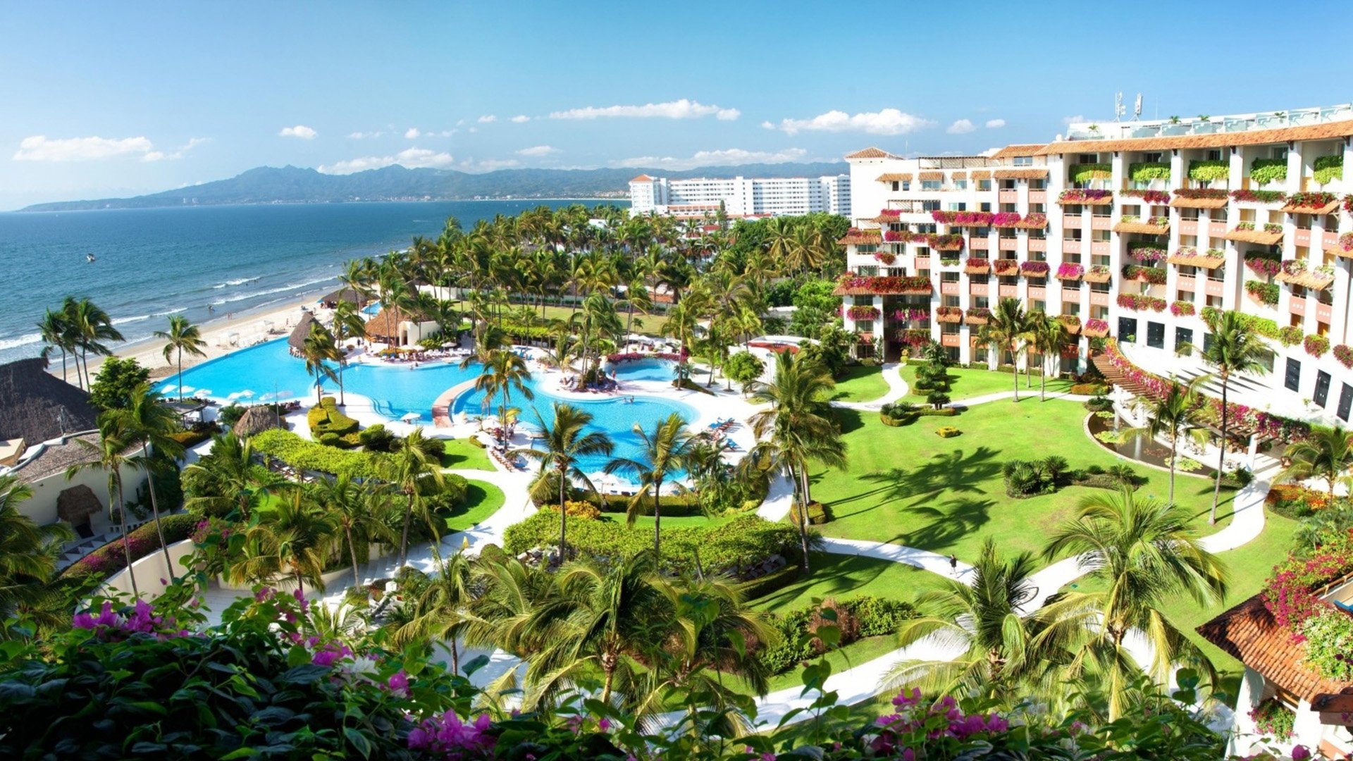 风景,旅游胜地,度假,旅行,海滨,酒店,儿童桌面专用