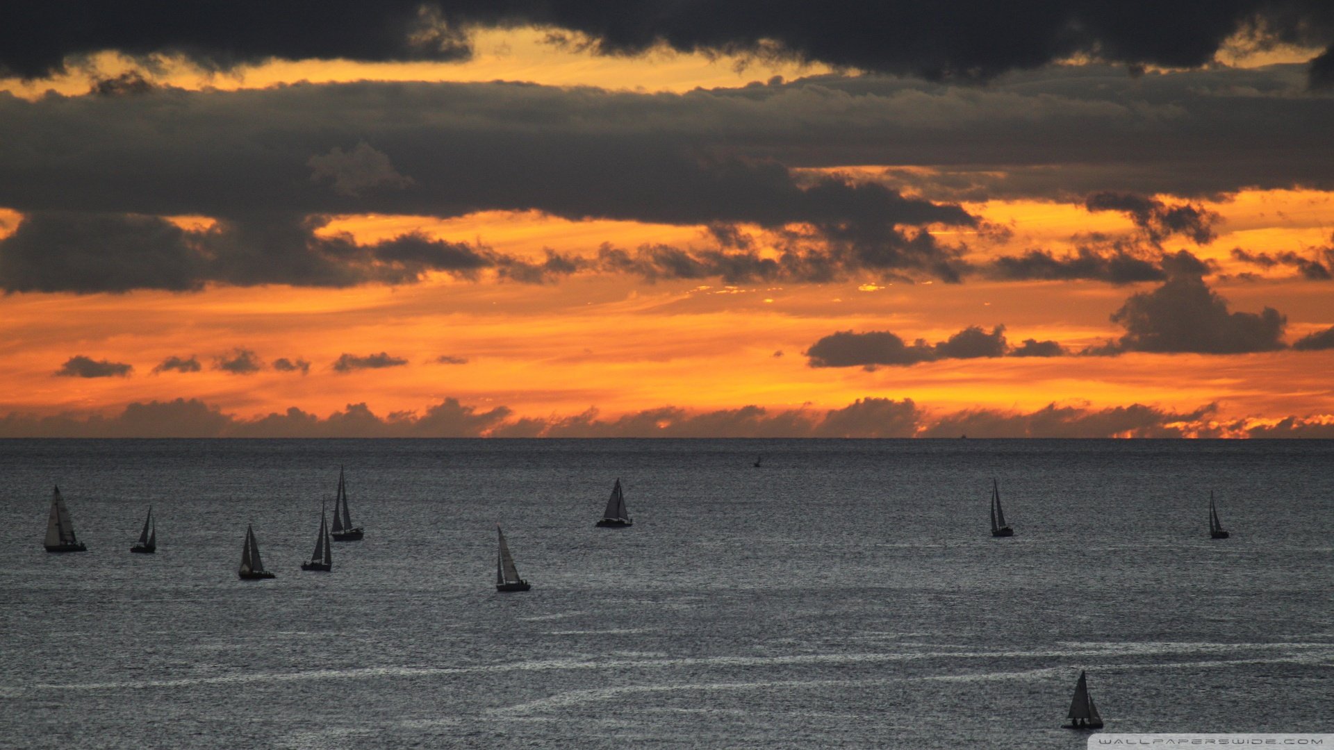 风景,落日余晖,儿童桌面专用