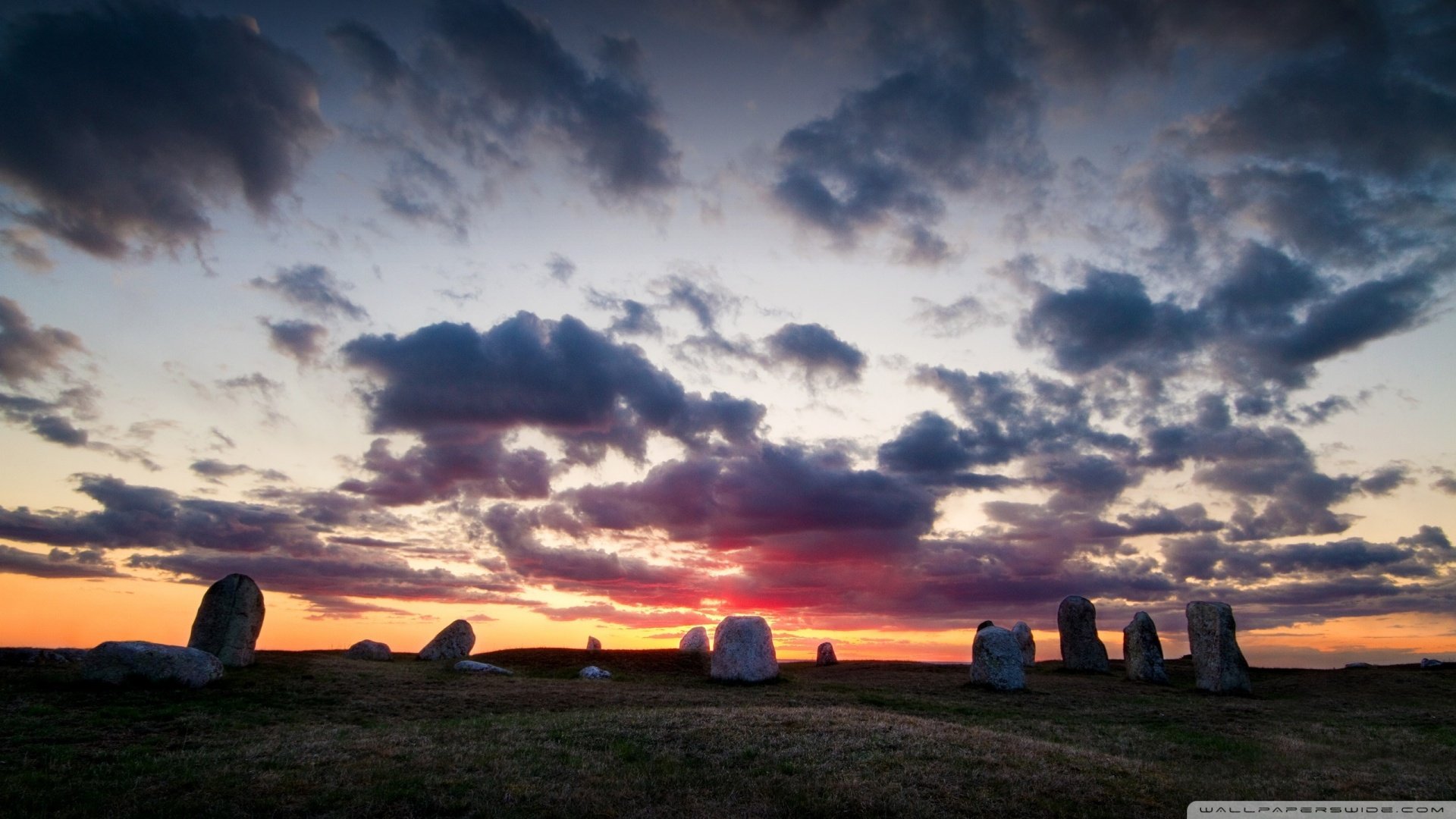 风景,落日余晖,儿童桌面专用