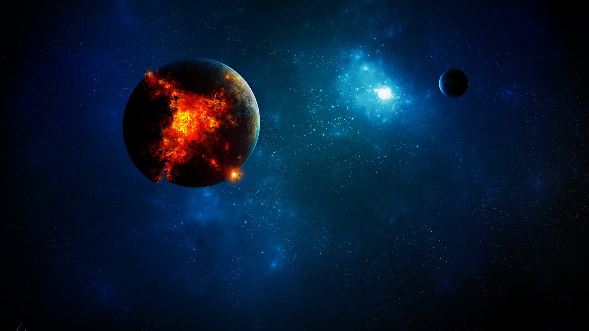 创意,设计,简约,星空,星球,儿童桌面专用