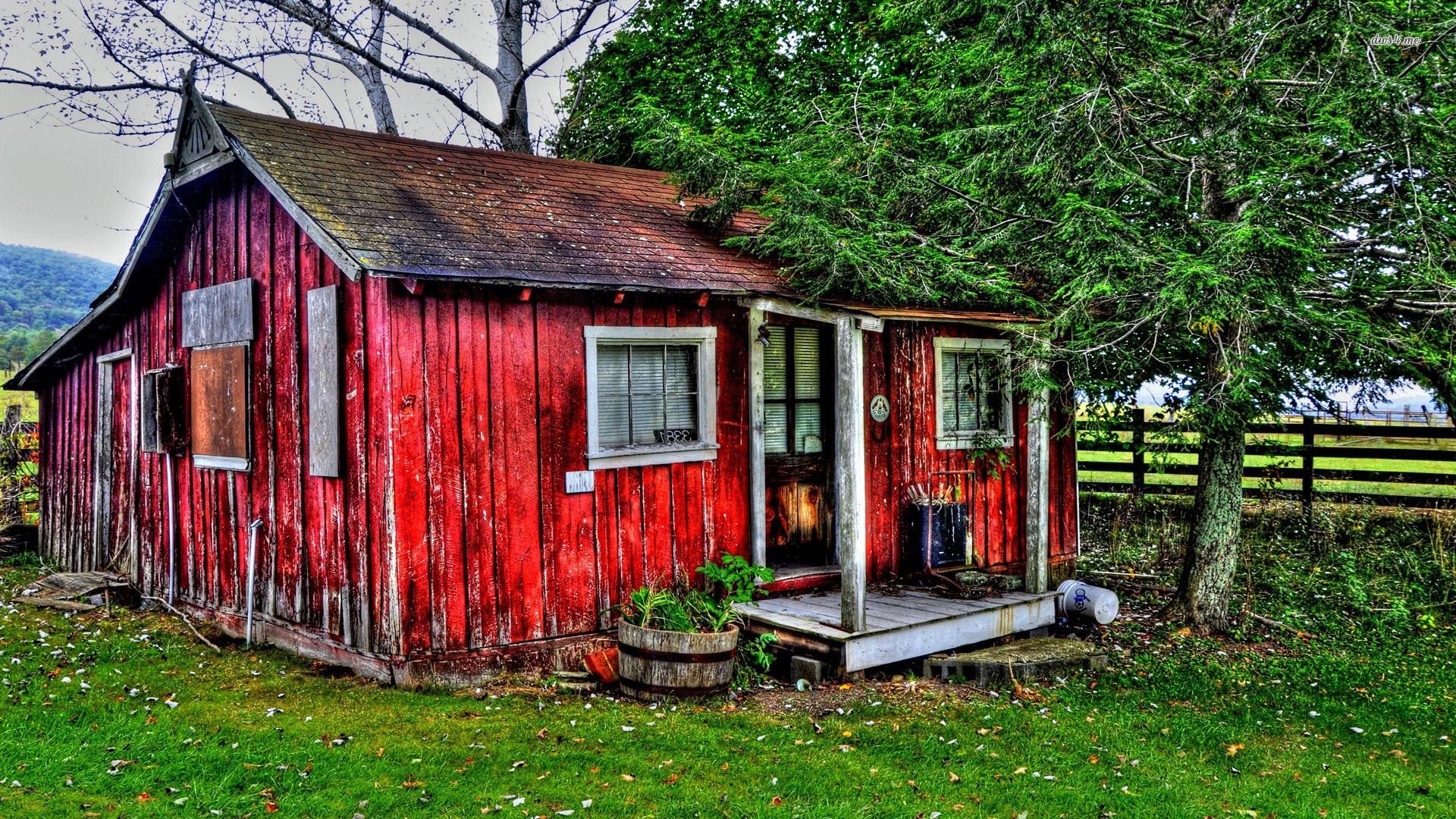 风景,房屋,建筑,小屋,儿童桌面专用