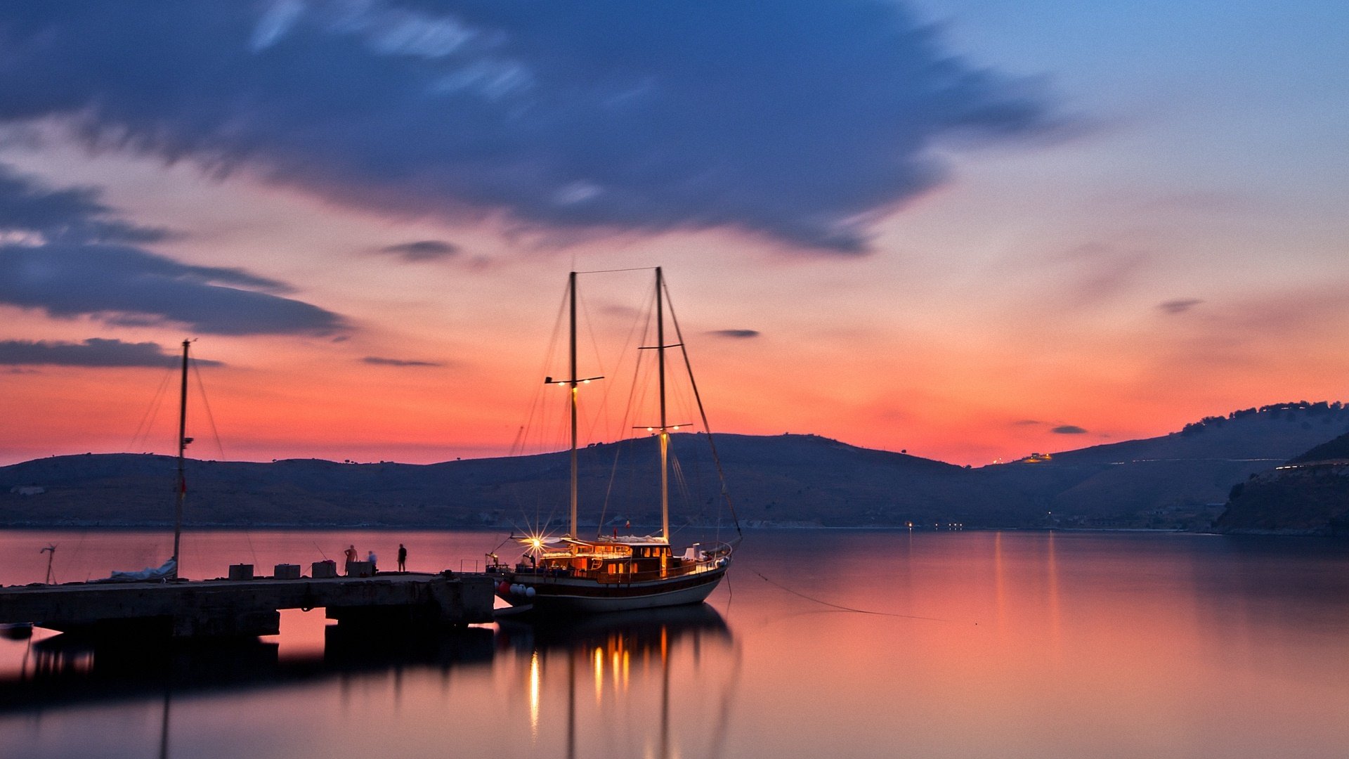 风景,落日余晖,儿童桌面专用