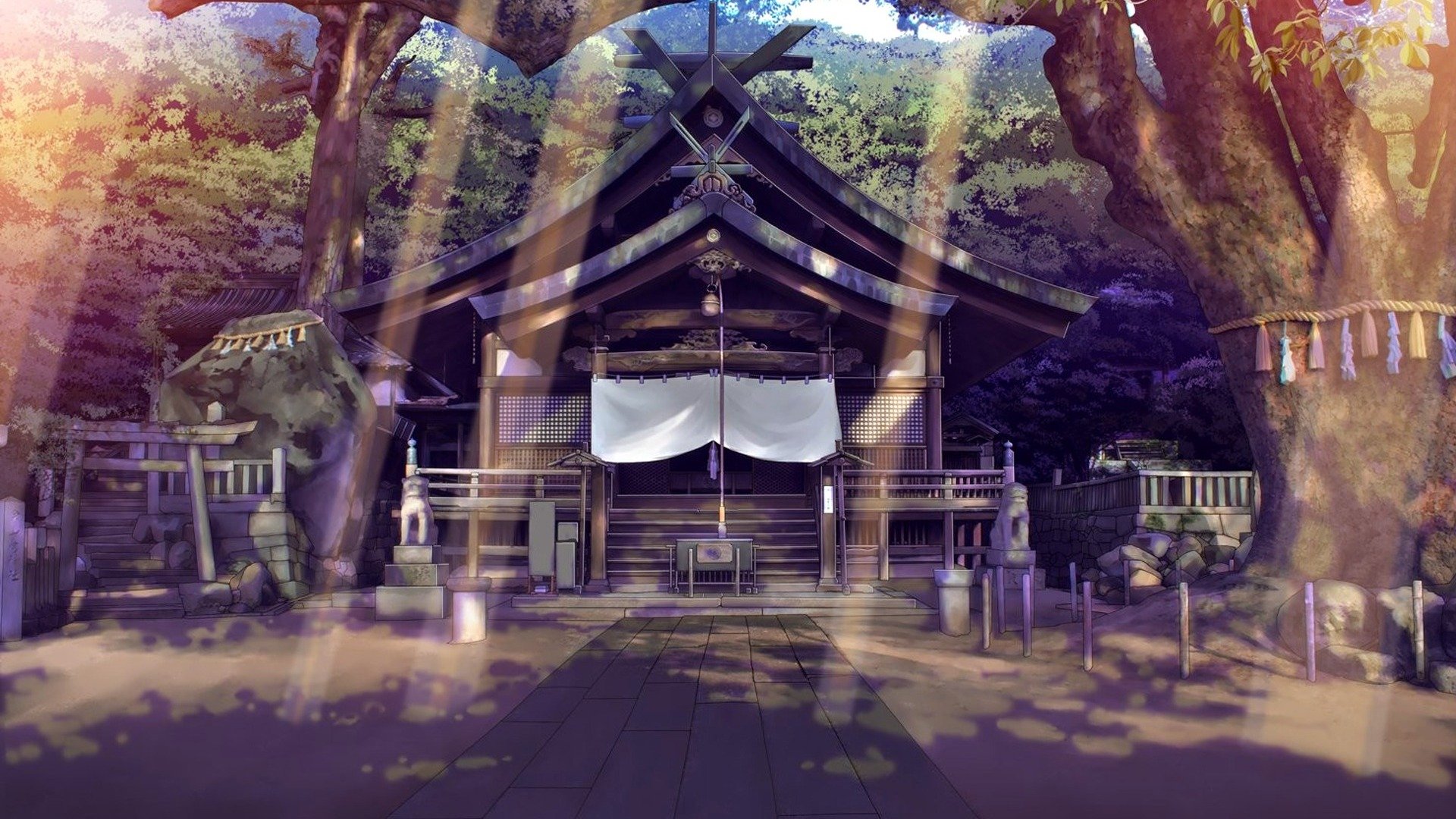 动漫,手绘,寺院,房屋,儿童桌面专用