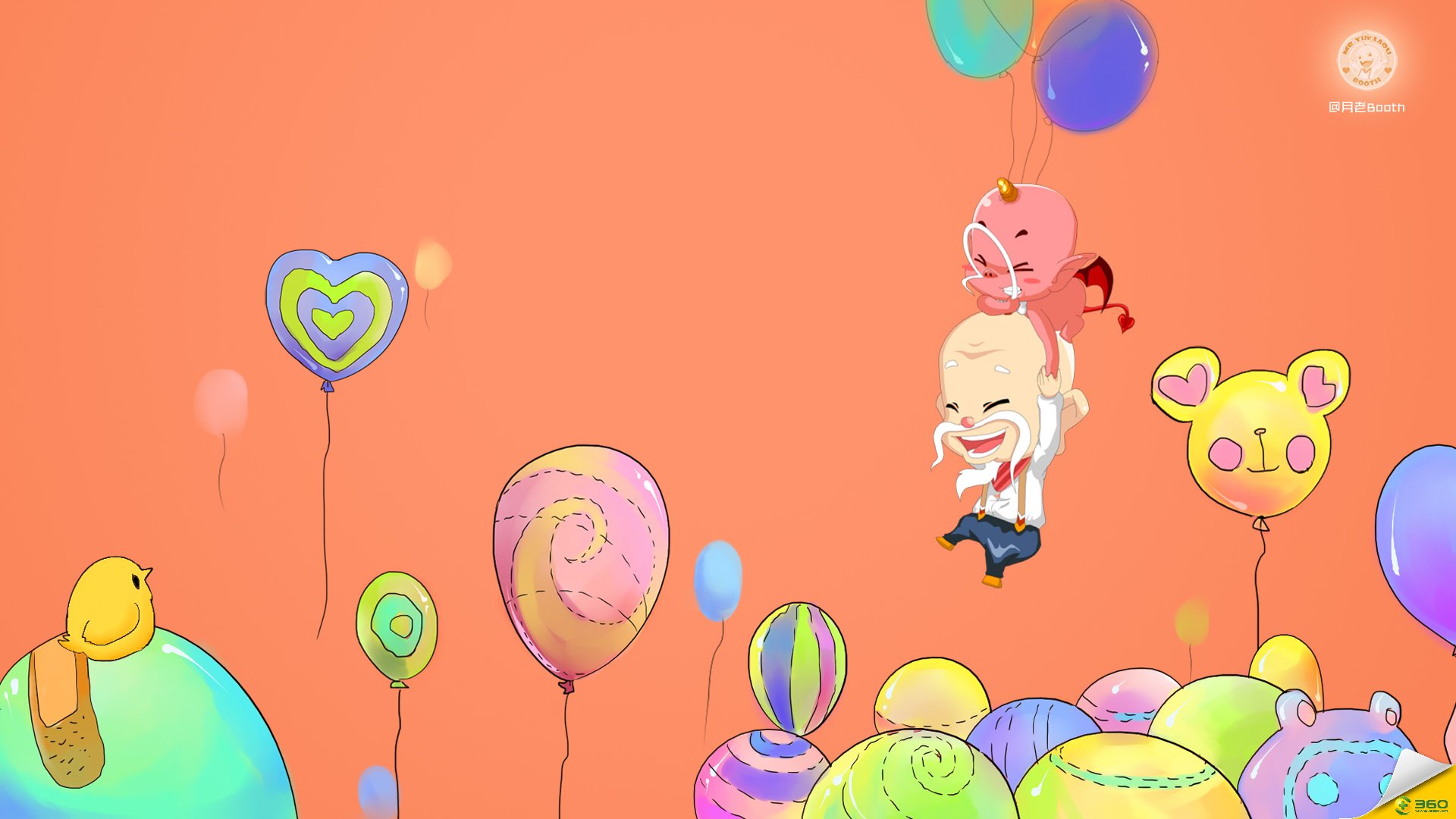 动漫,卡通,六一,节日,儿童节,坤奇动漫,月老,儿童桌面专用