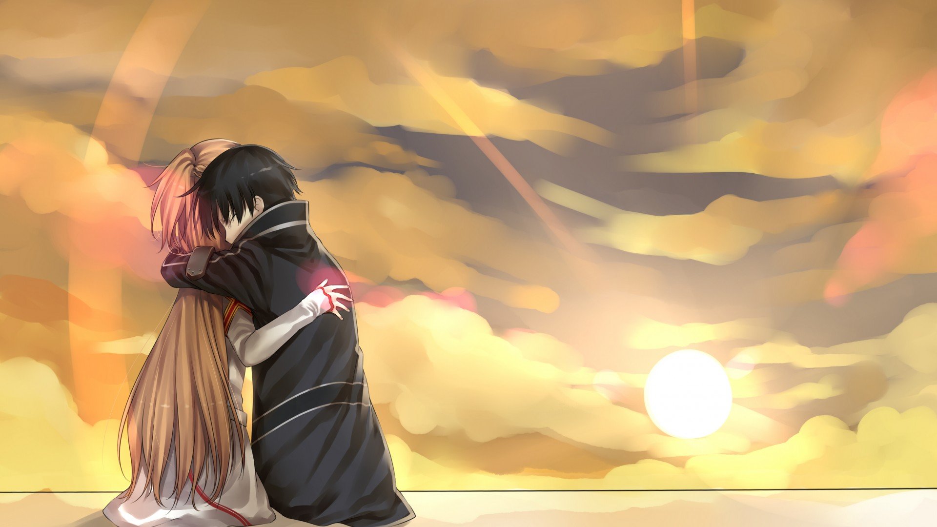 爱情,唯美温馨,手绘,情侣