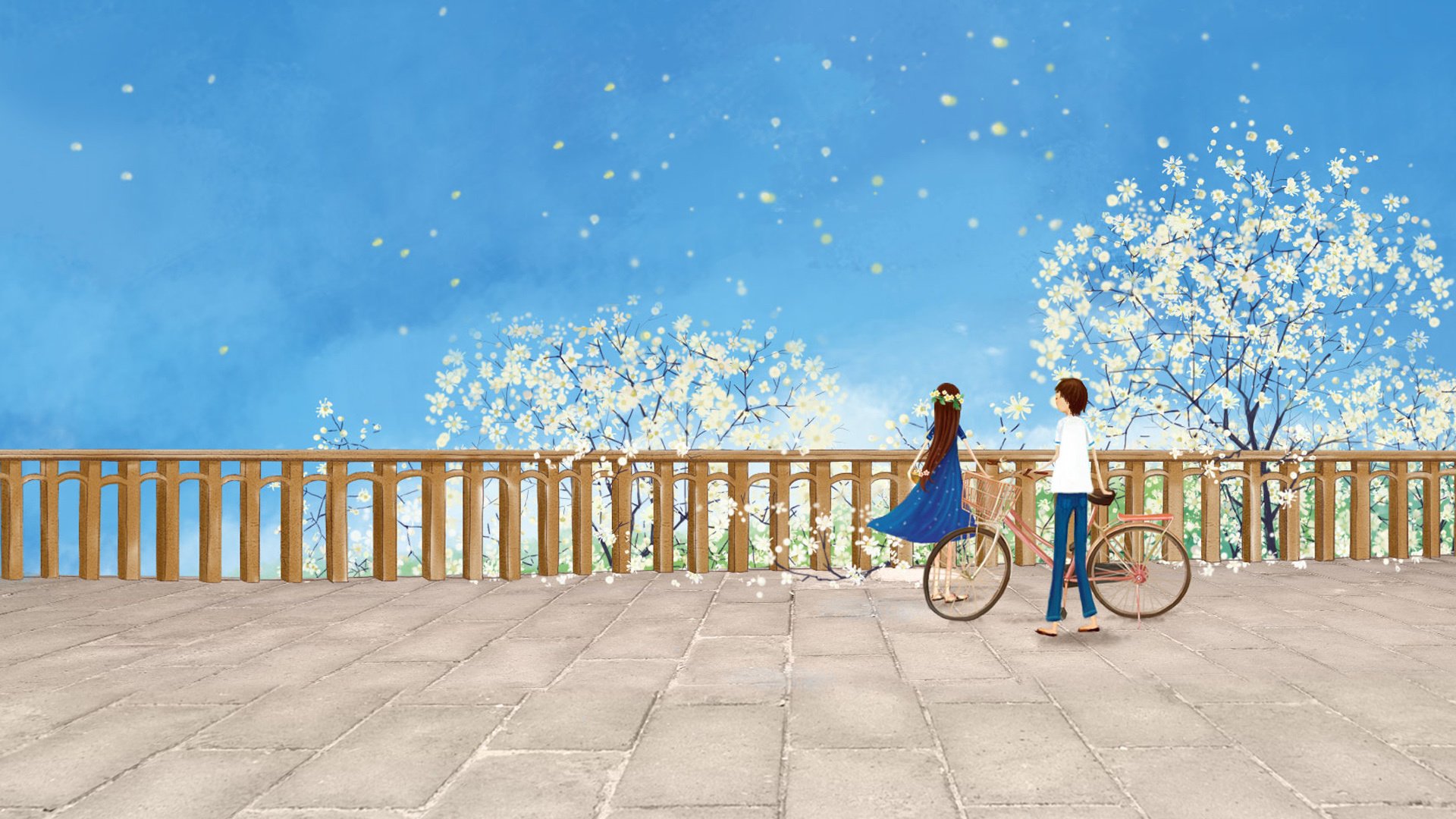 爱情,浪漫手绘,情侣,甜蜜,温馨