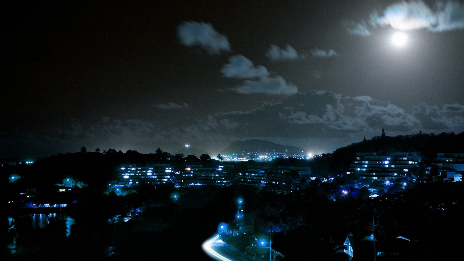 风景,城市夜景,儿童桌面专用