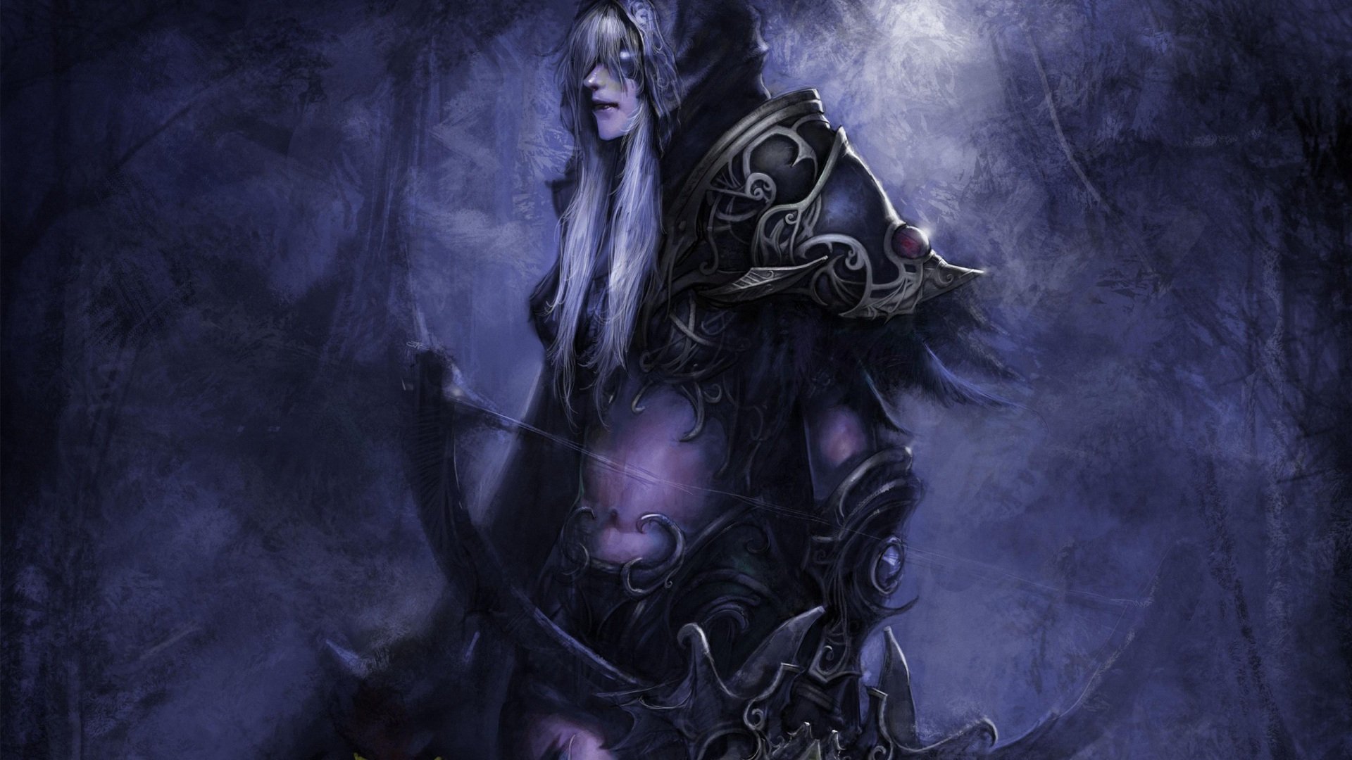 游戏,暗夜精灵,手绘,魔兽世界,原画