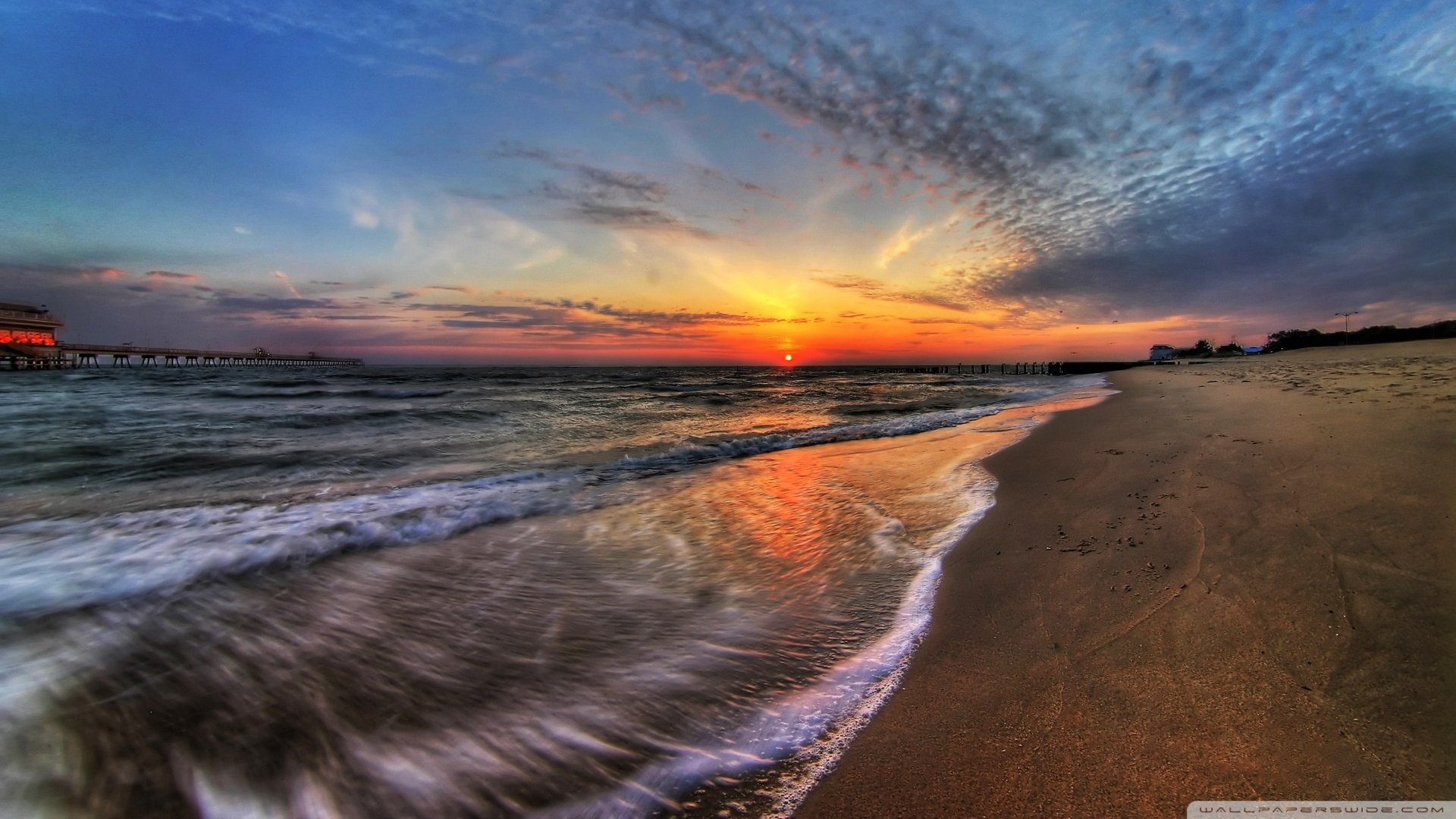 风景,落日余晖,儿童桌面专用